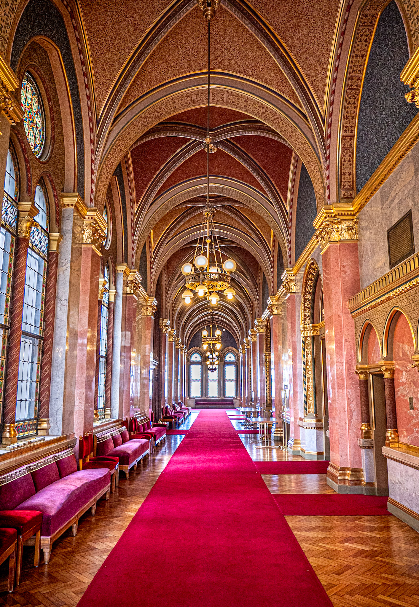 Interior of the Hungarian Parliament Building