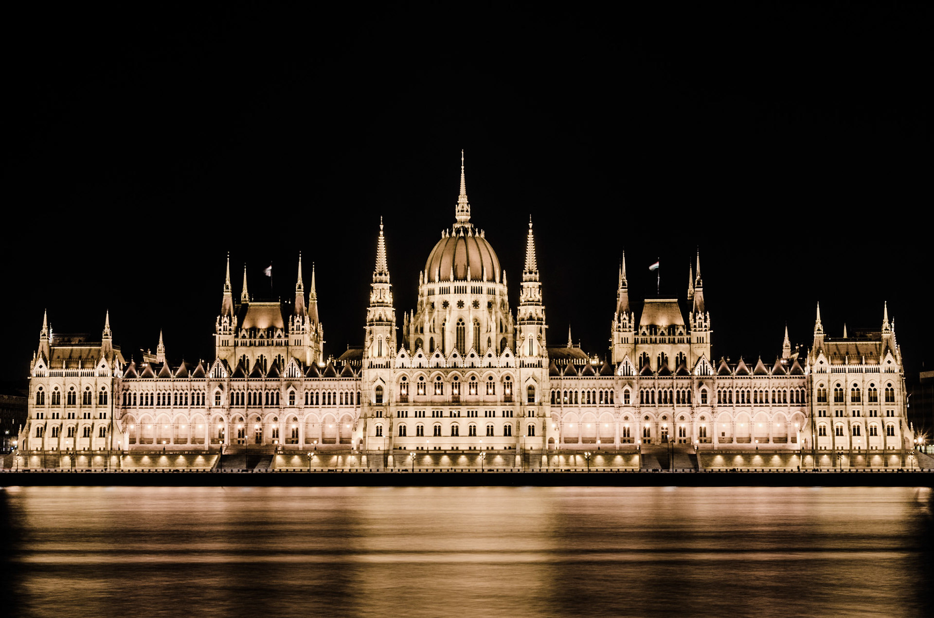 Exterior of the Hungarian Parliament Building