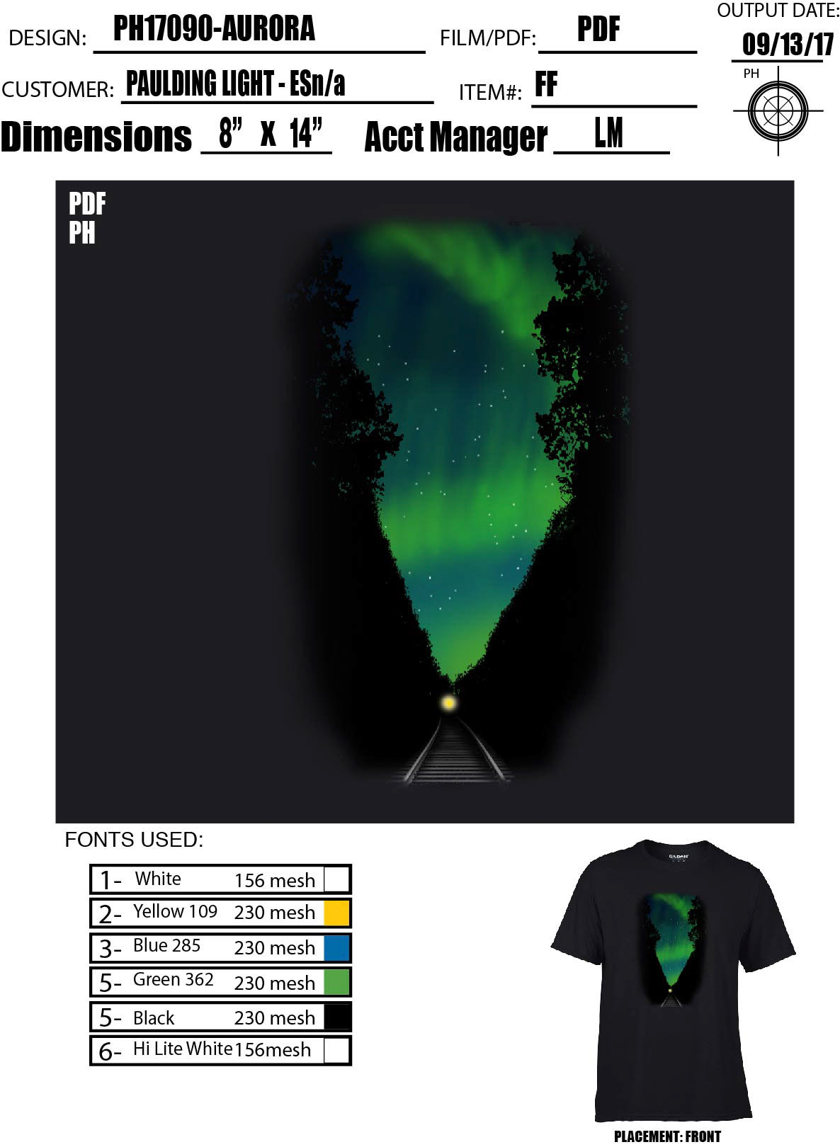 GHOST TRAIN JOB SHEET