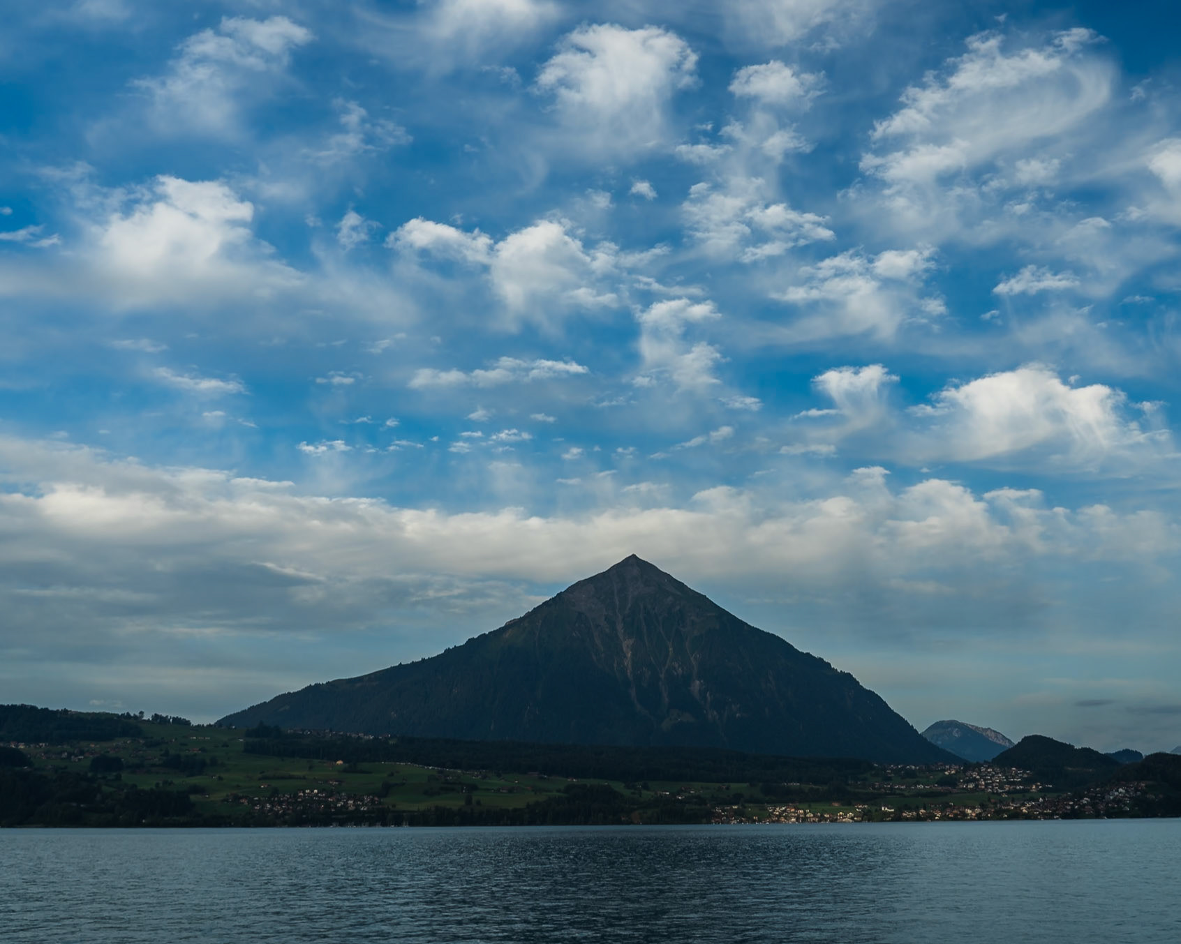 Magical Night View of Thun Lake and Niesen