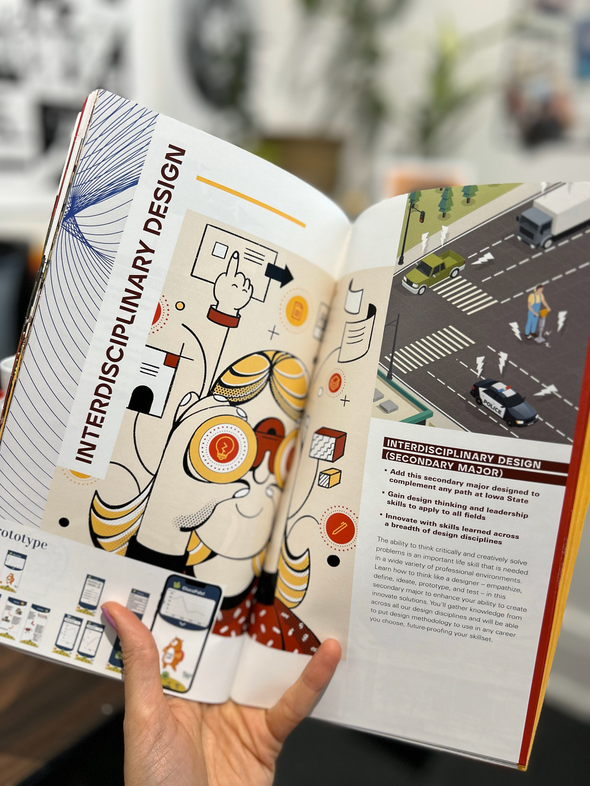 College of Design, View Book, Iowa State University, Procreate Illustration, 2024