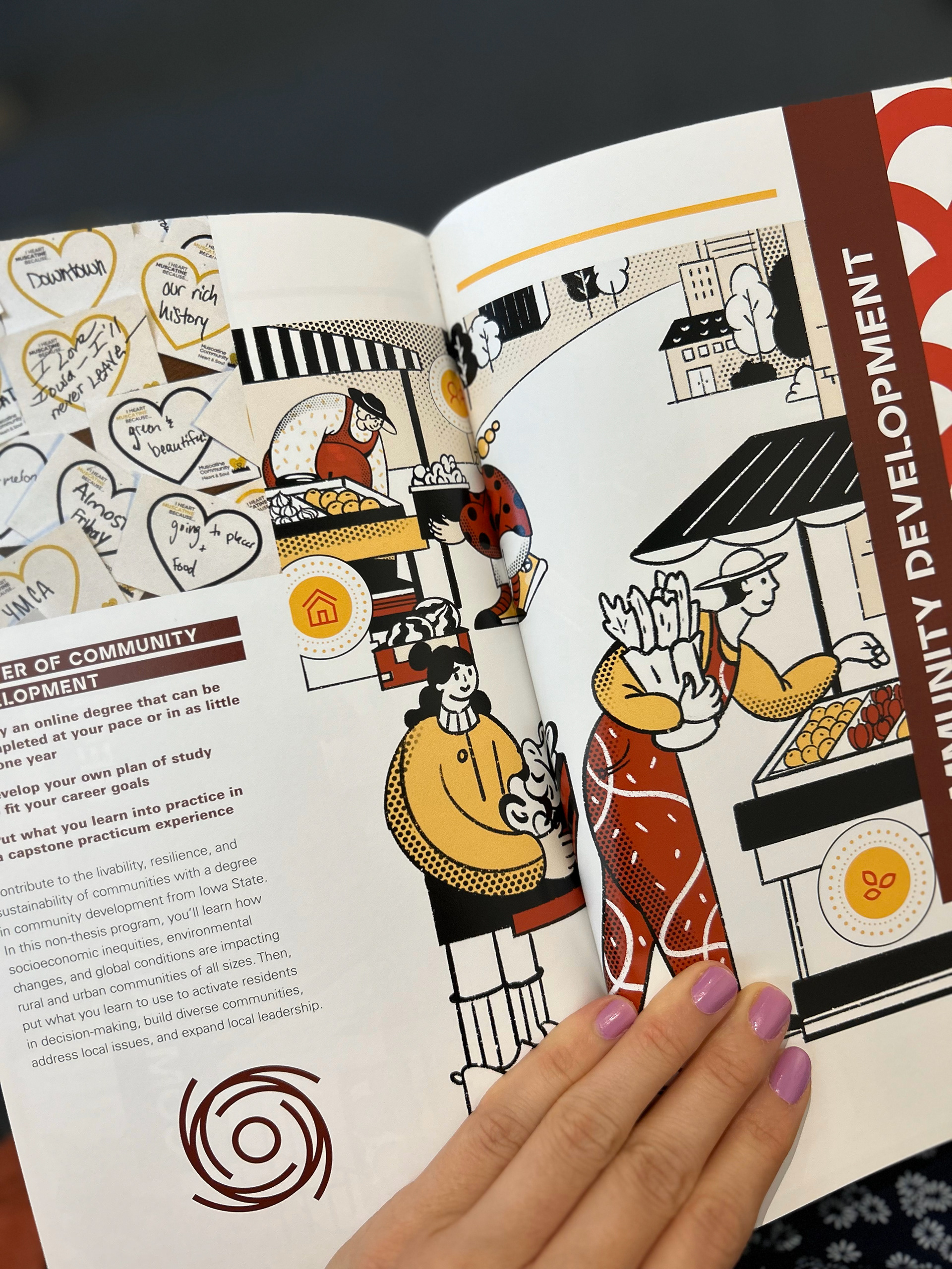 College of Design, View Book, Iowa State University, Procreate Illustration, 2024