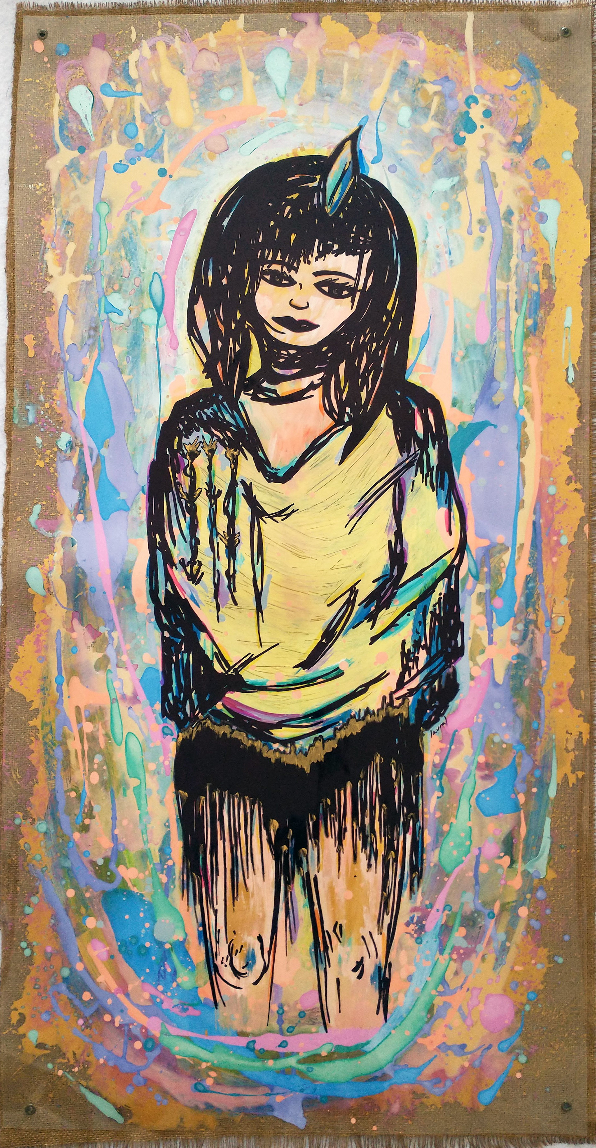 "Dorada". Medidas: 1,30 m x 68 cm.
