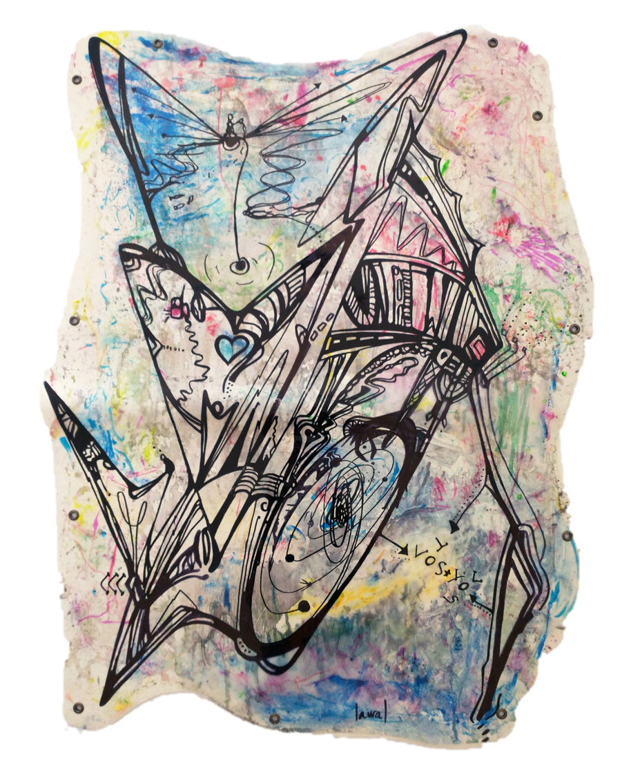 "Vos y Yo". Medidas: 1.00 m x 80 cm.