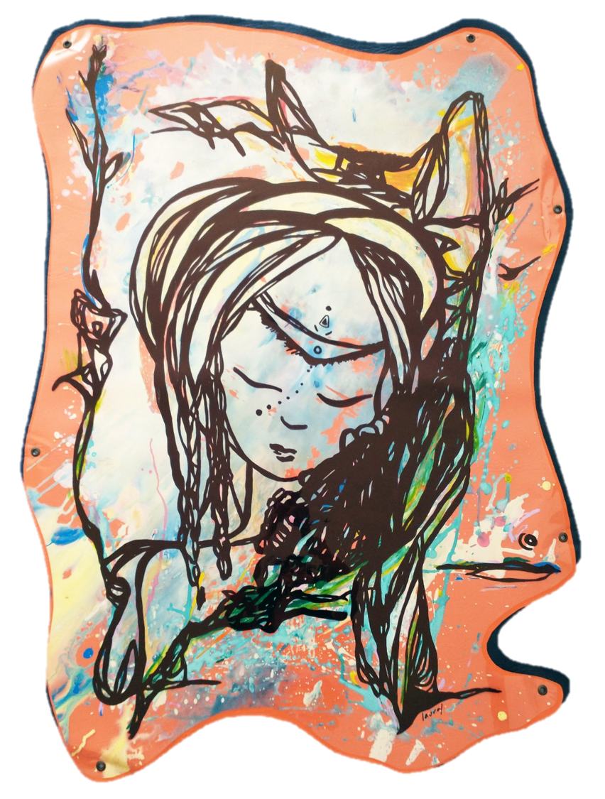 "De niña, sueño y recuerdo". Medidas: 85 cm x 1, 15 m.