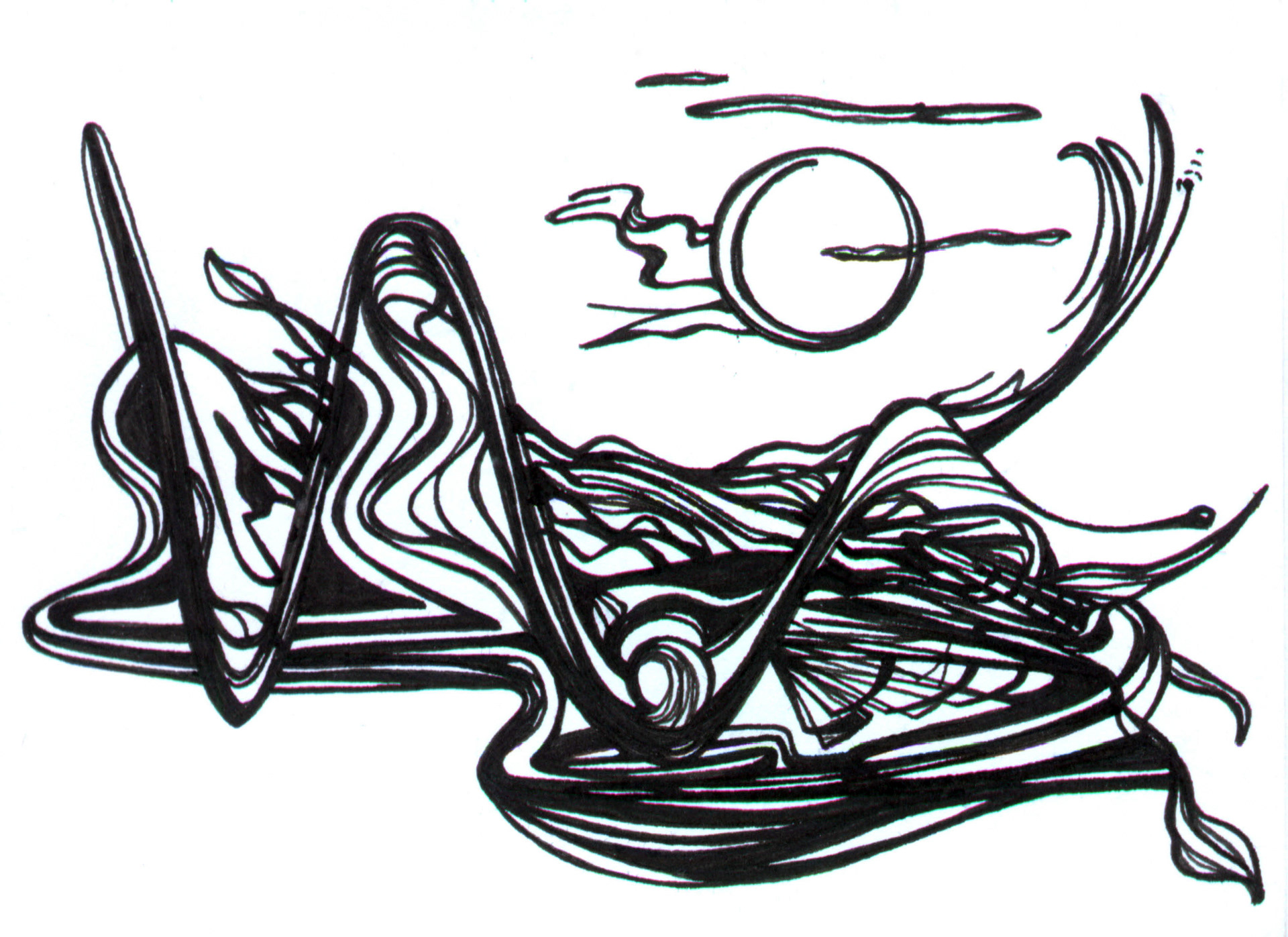 "Fuera del laberinto". Medida: 15 x 21 cm.