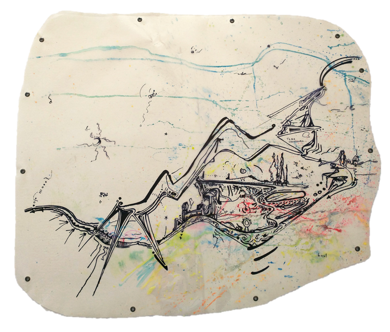 "Interior de un Lago". Medidas: 1.20 m x 90cm.