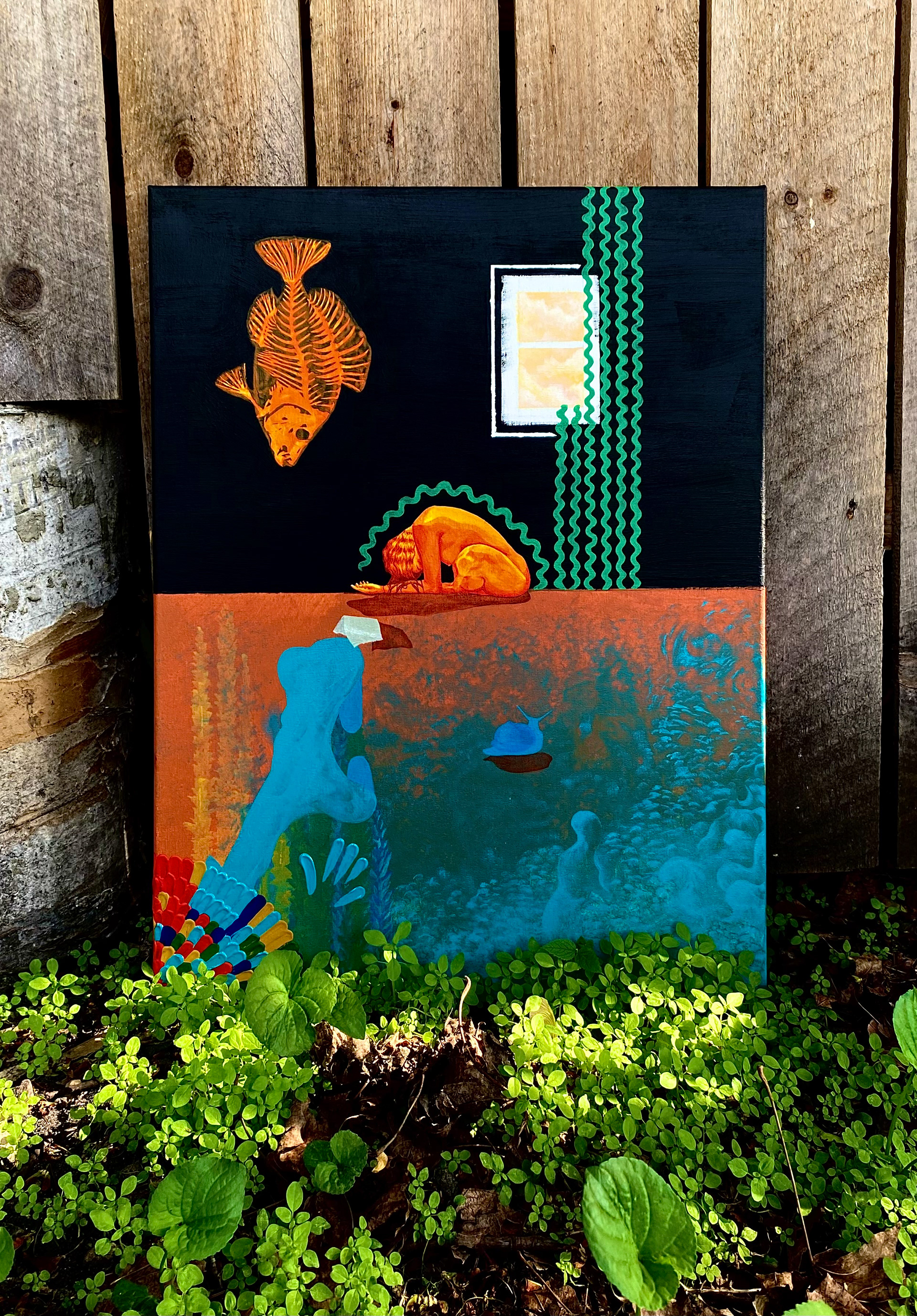 "Lūgšana" Acrylic on canvas