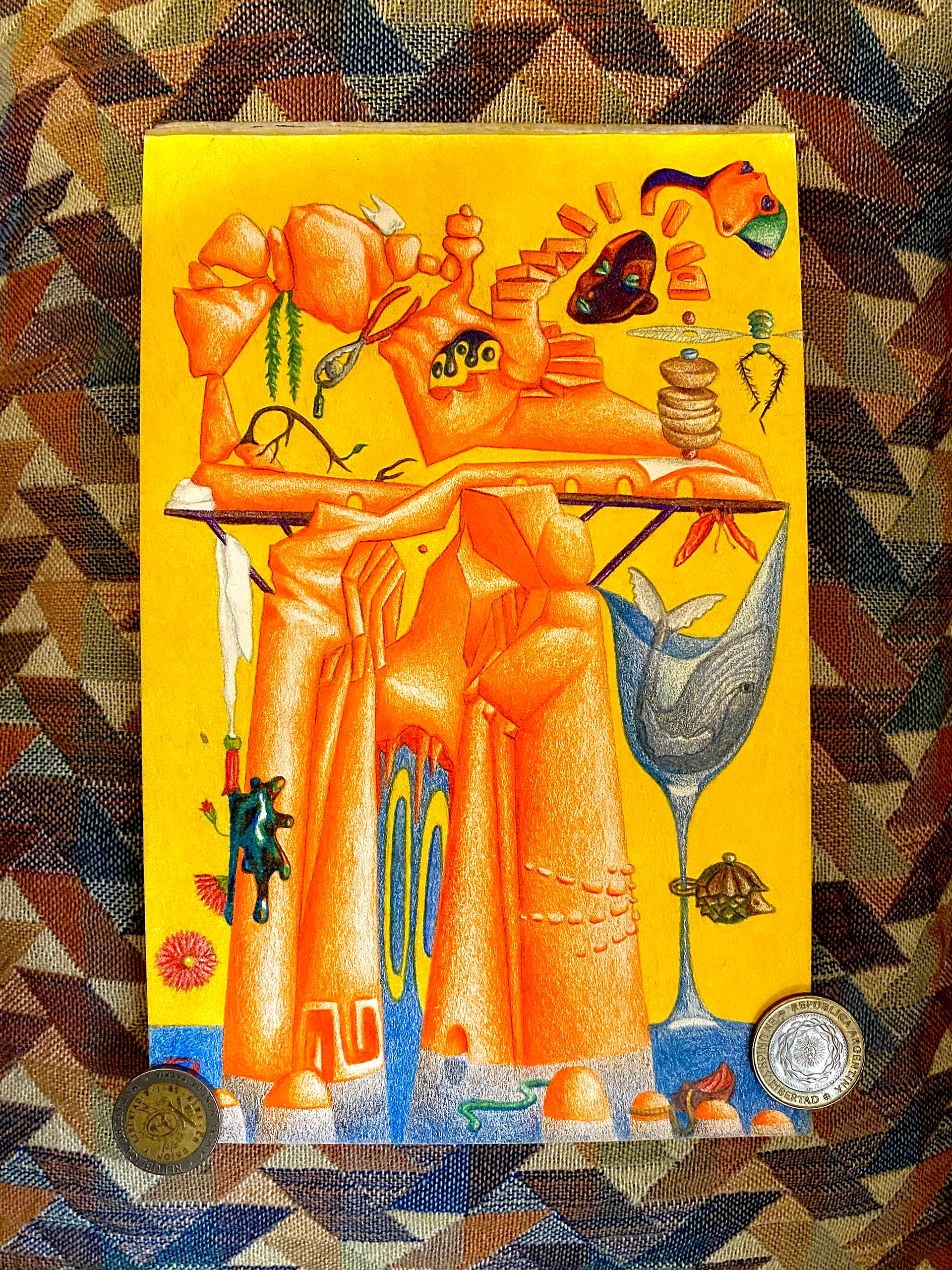 "EZIS" Colored Pencil on Paper