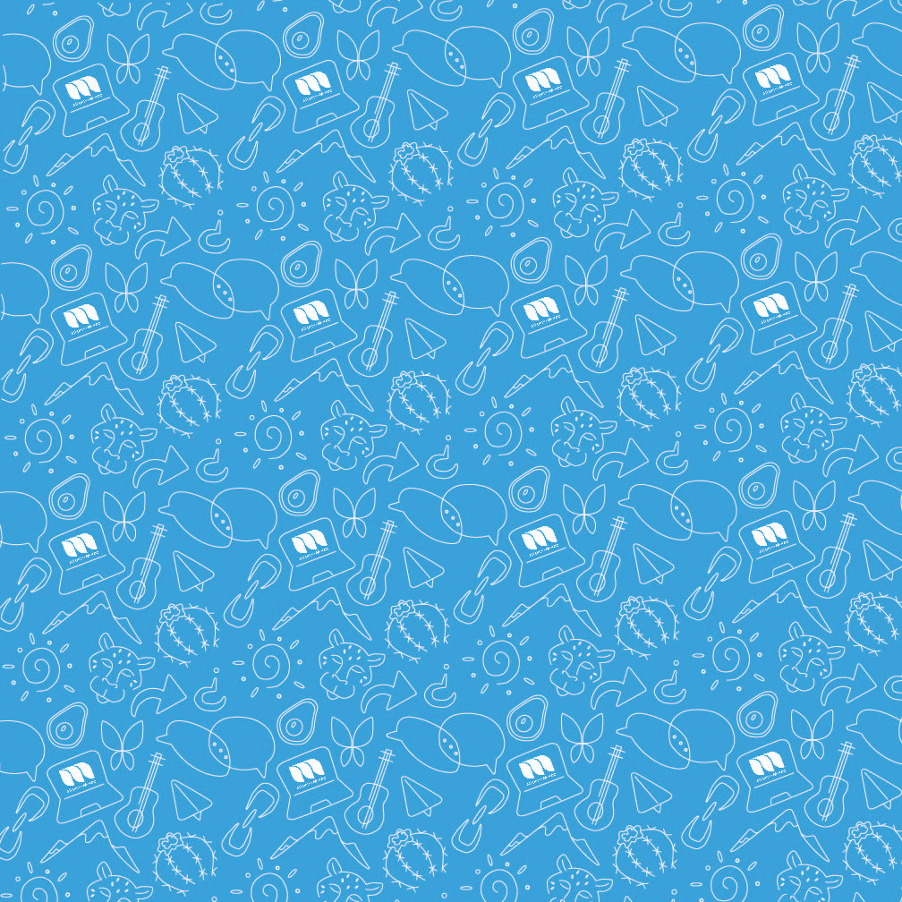 Pattern In Blue Thin Lines