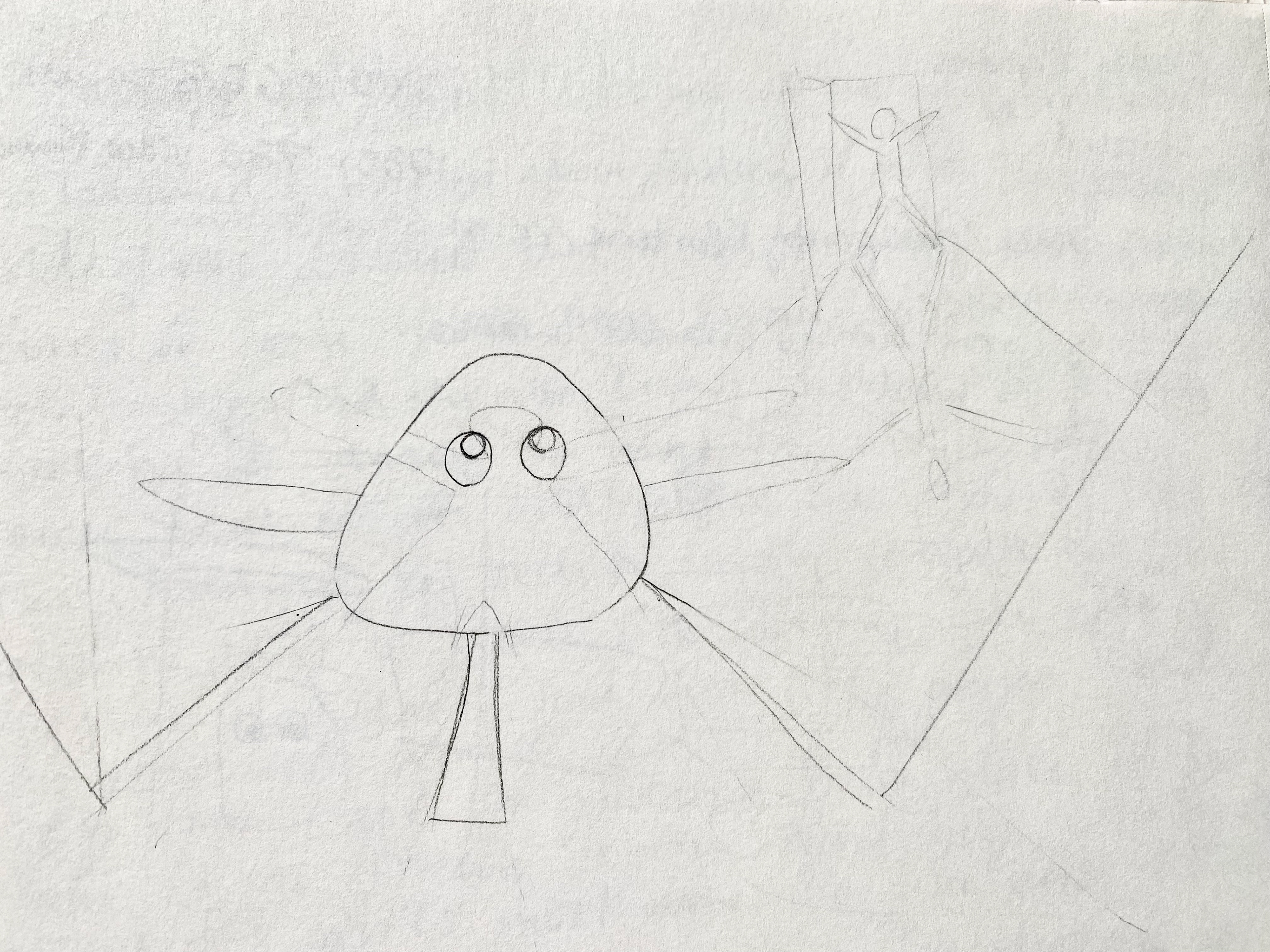 Rough sketches for article illustration.
