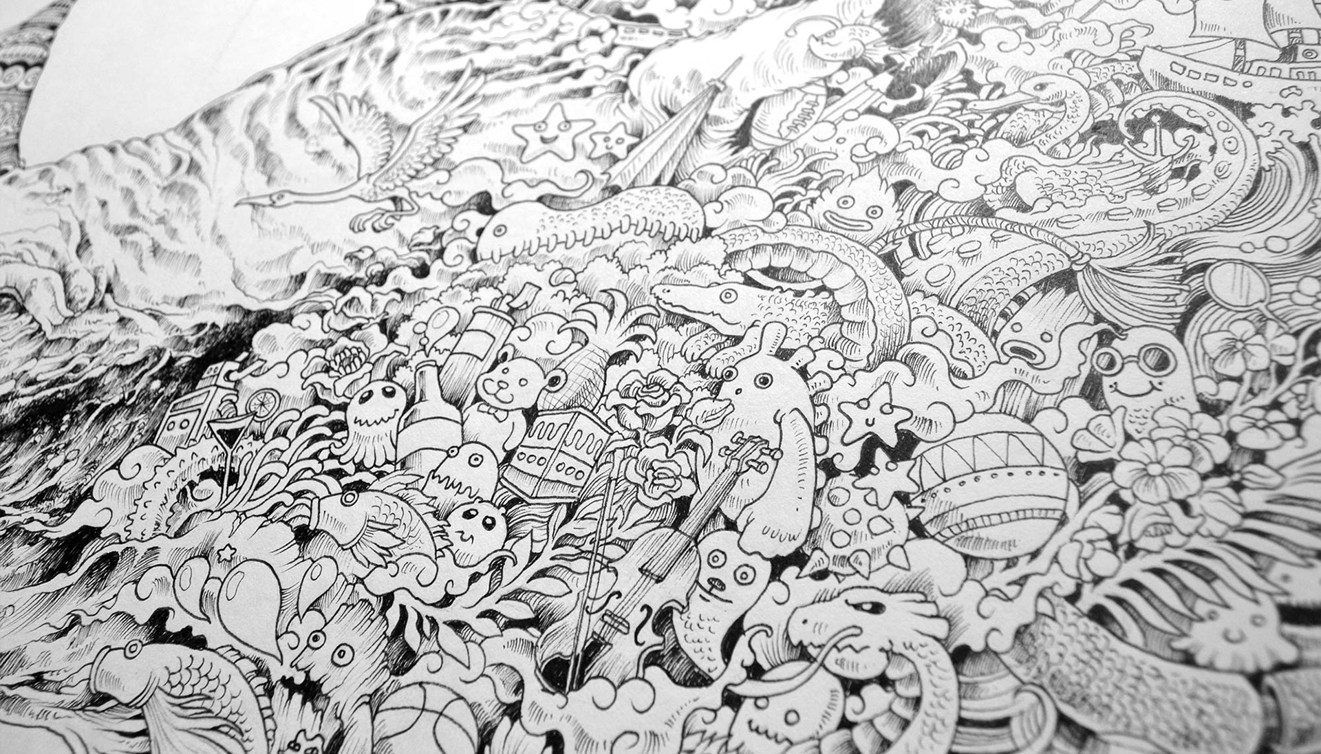 Coloring Book Art of Kerby Rosanes - Animorphia Mythomorphia