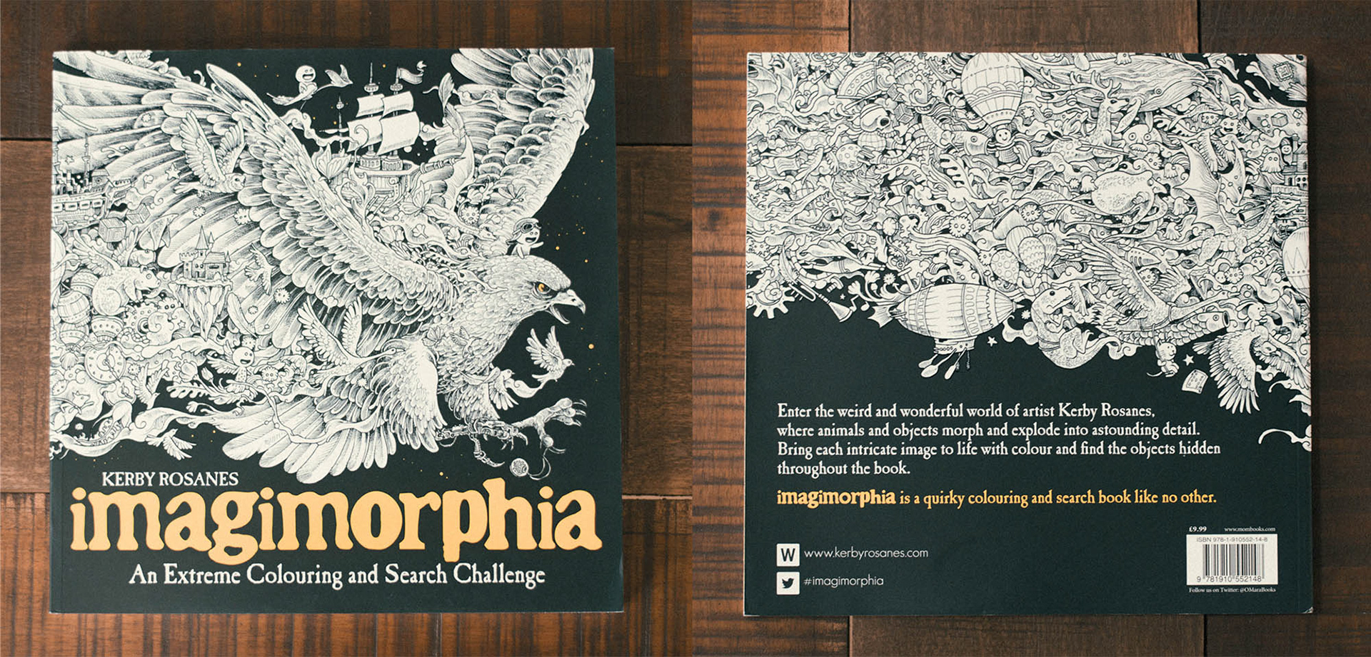 Imagimorphia: An Extreme Coloring and Search Challenge by Kerby Rosanes,  Paperback