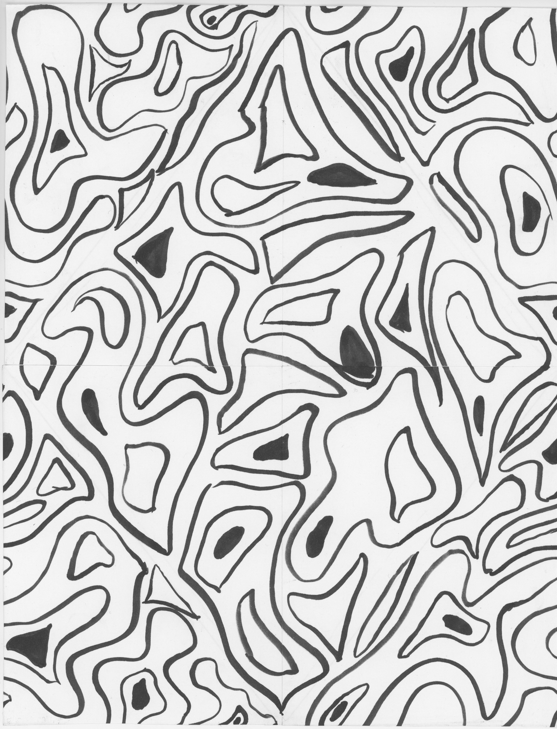 Pattern made using pens and paper
