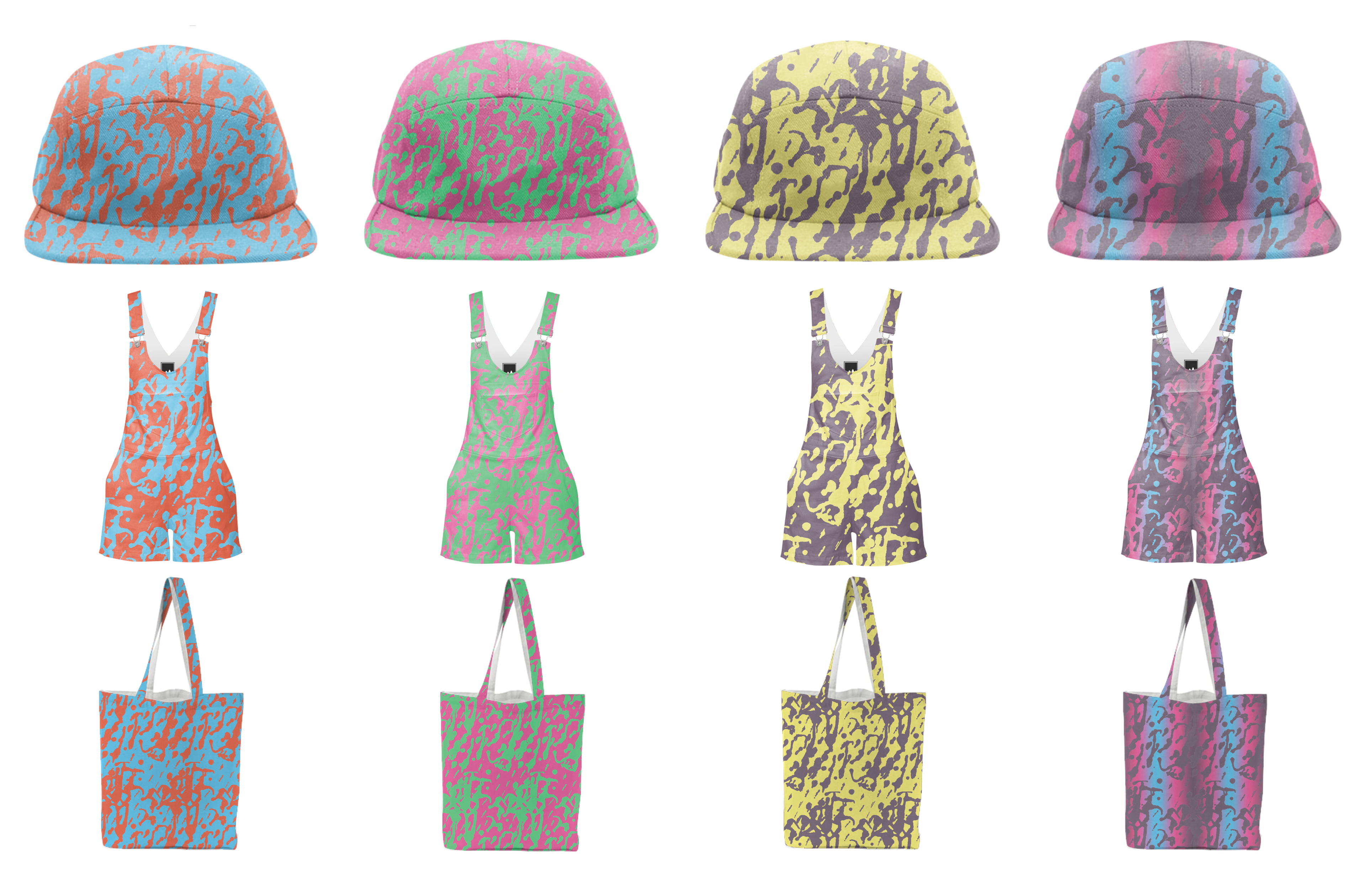 Concept for an 80's themed clothing line