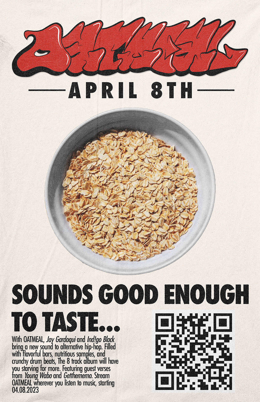 Release poster for the album, OATMEAL