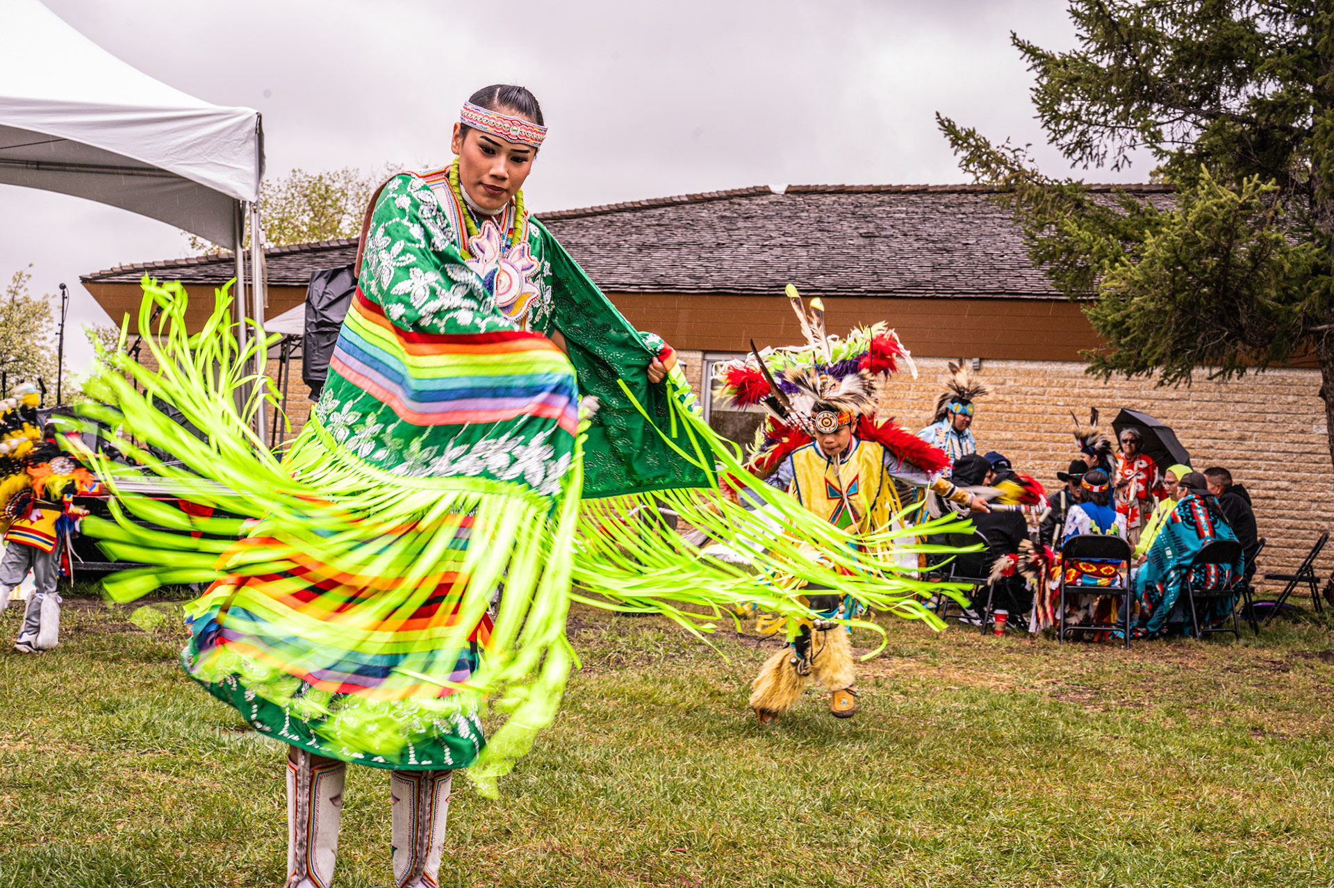 the Kawacatoose Singers and Dancers @ Cathedral Village Arts Festival