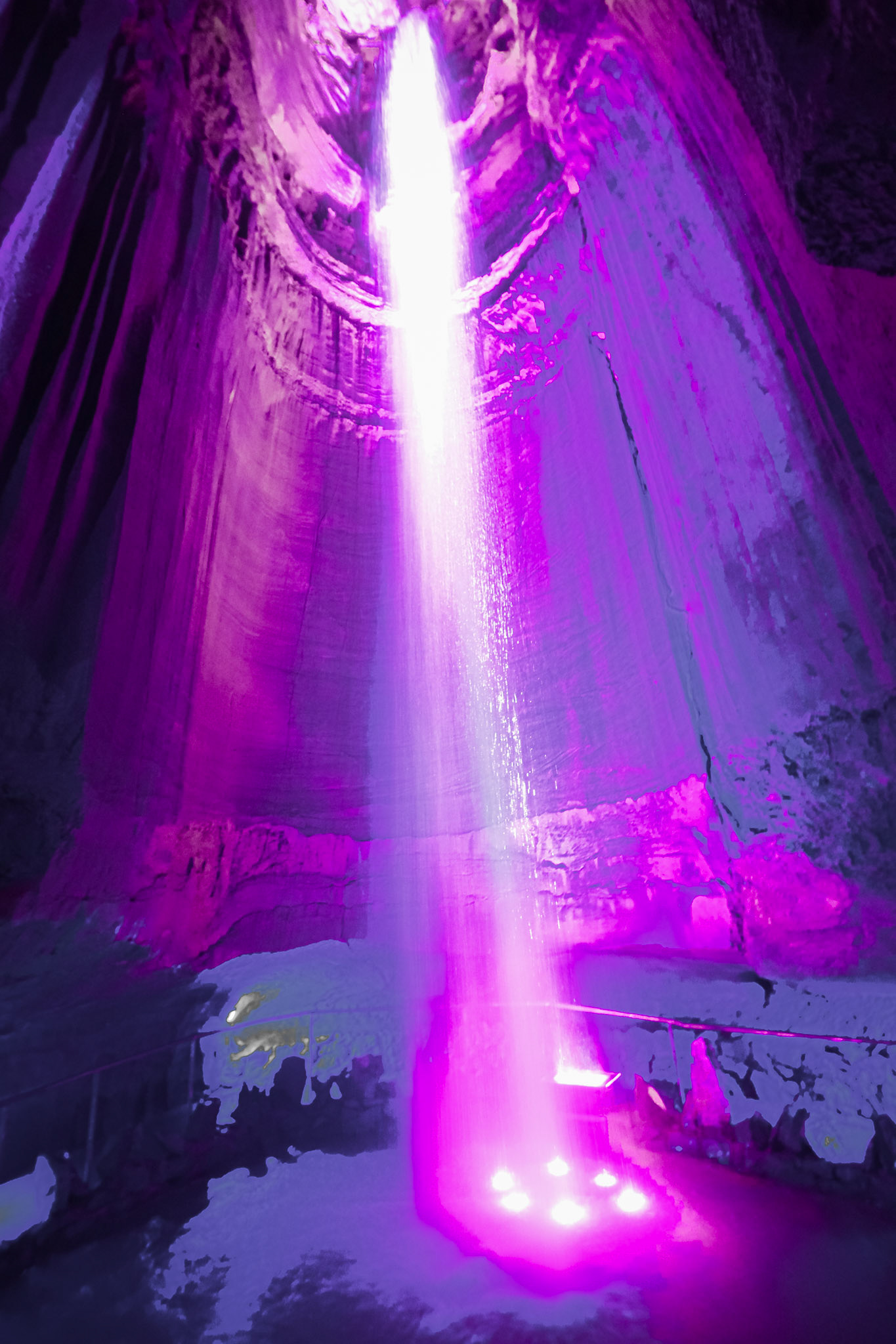 Ruby Falls, TN - Purple Pop; Shot with: Nikon D5200 + Tamron 10-24mm.