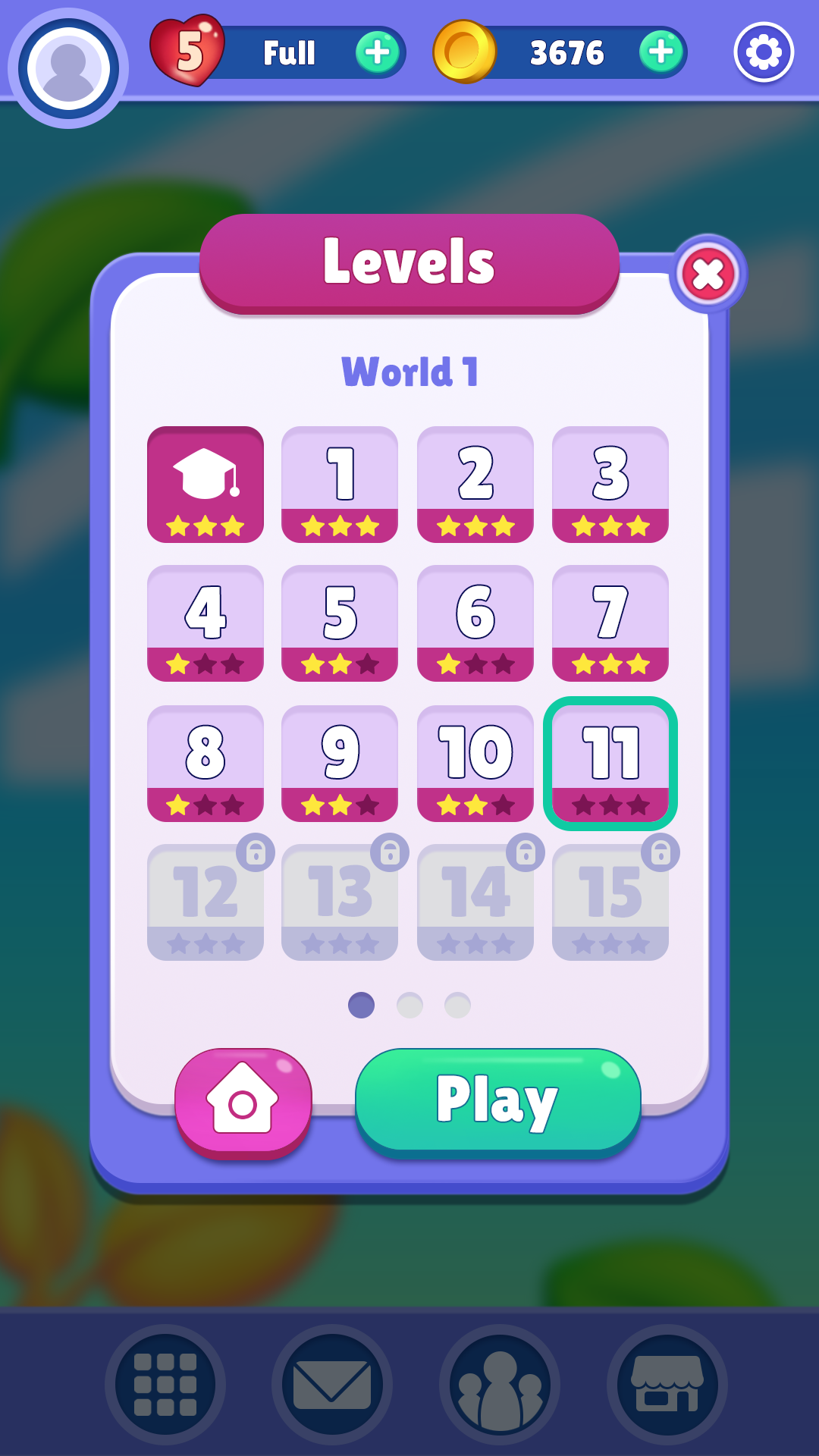 Game UI Screen