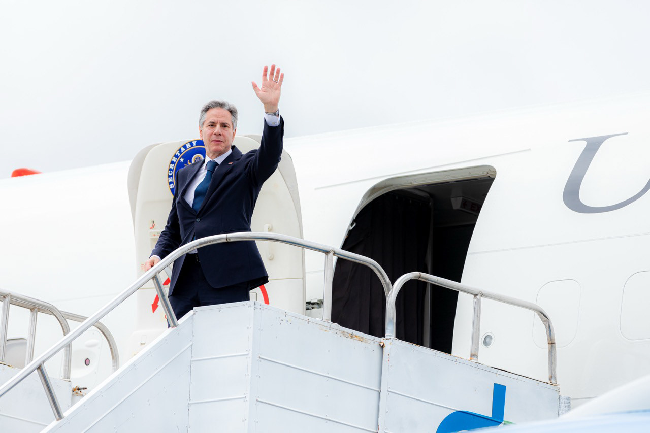 Secretário de Estado dos Estados Unidos (2021–2025), Antony Blinken, em agenda oficial no Brasil.