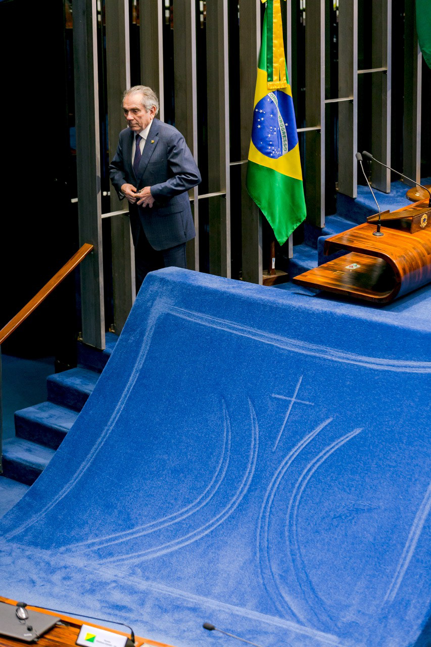 Senador Raimundo Lira (MDB-PB) durante sessão deliberativa.
