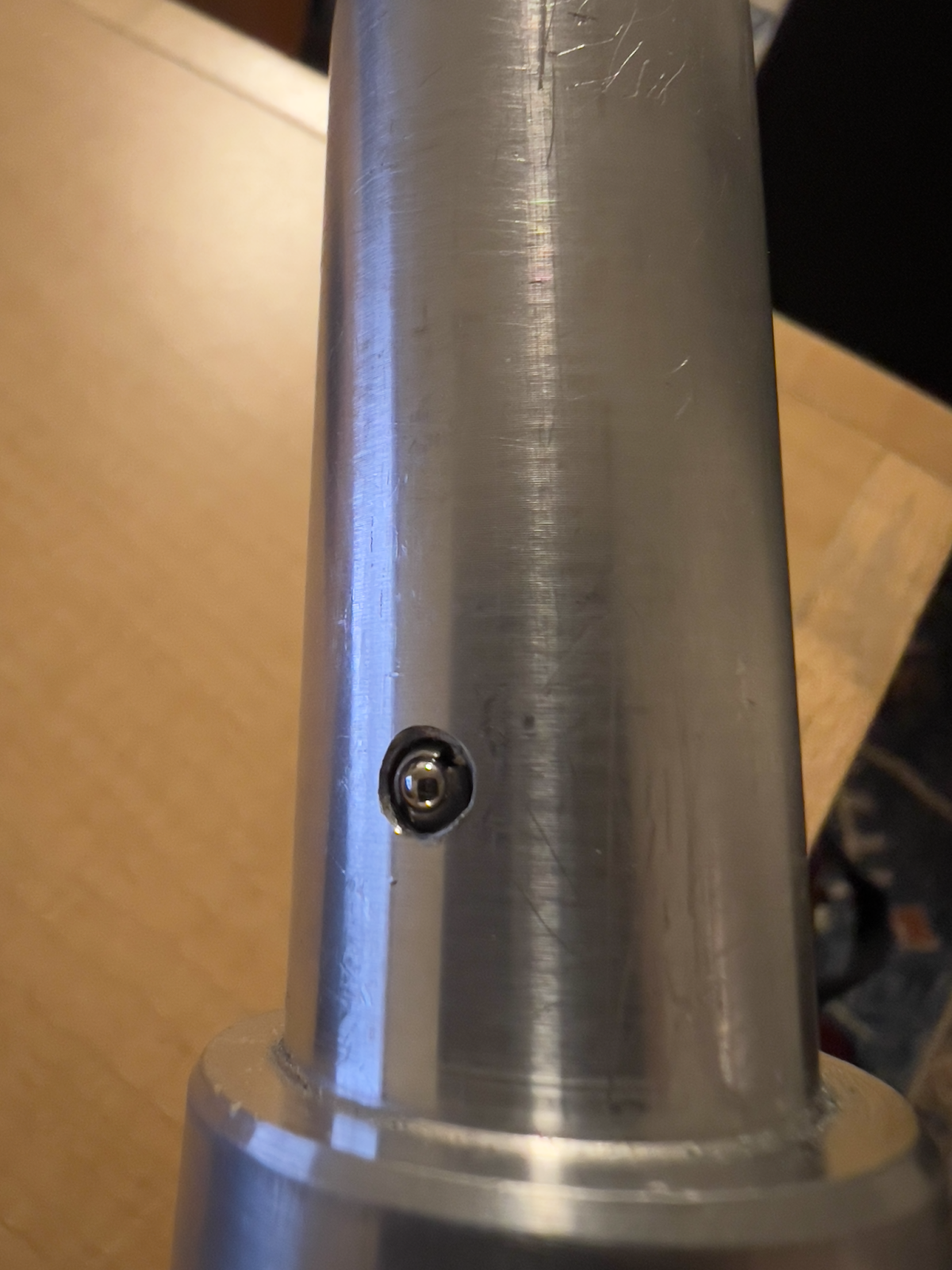 Installing ball detents.