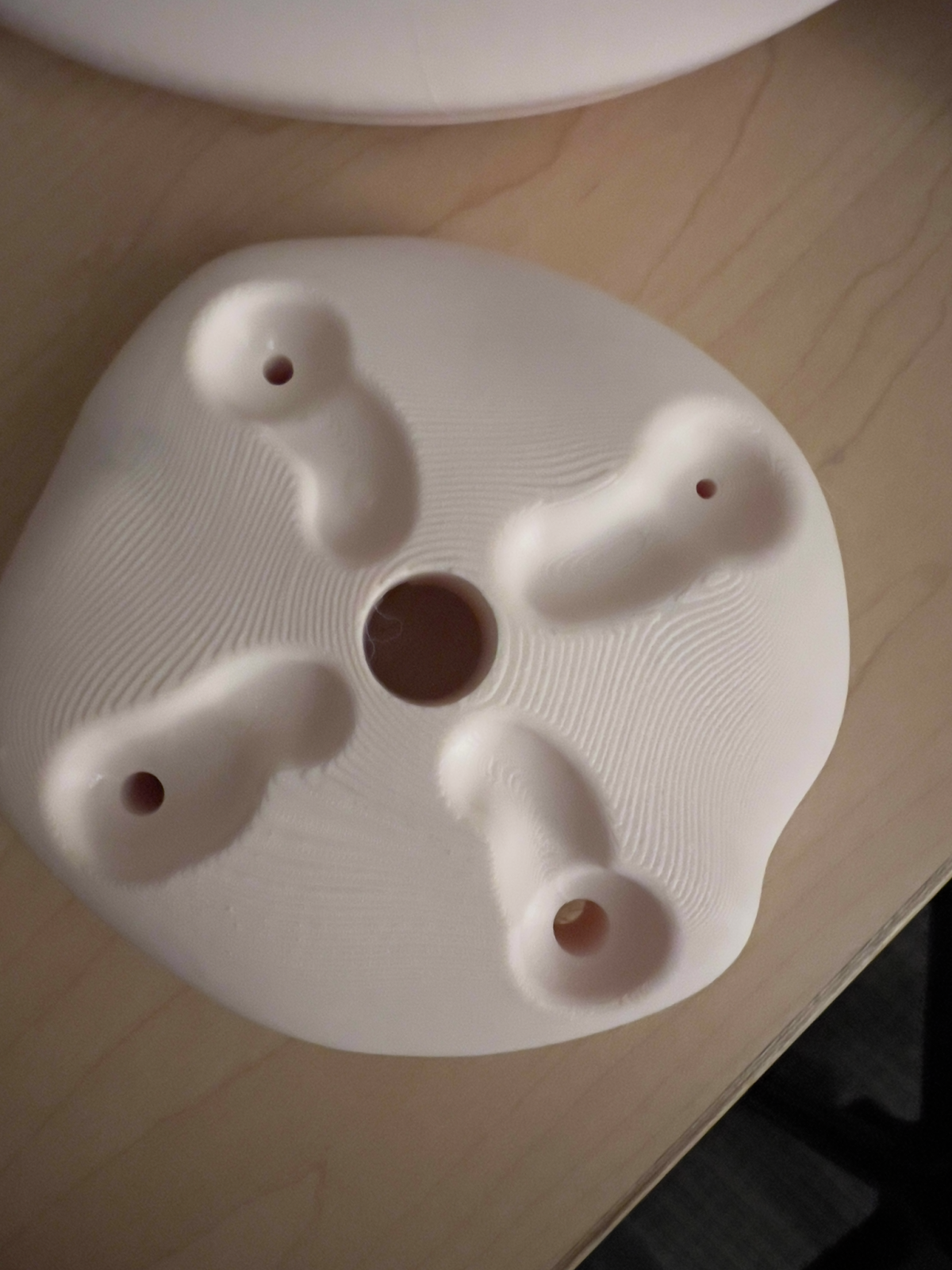 Testing four different hole sizes