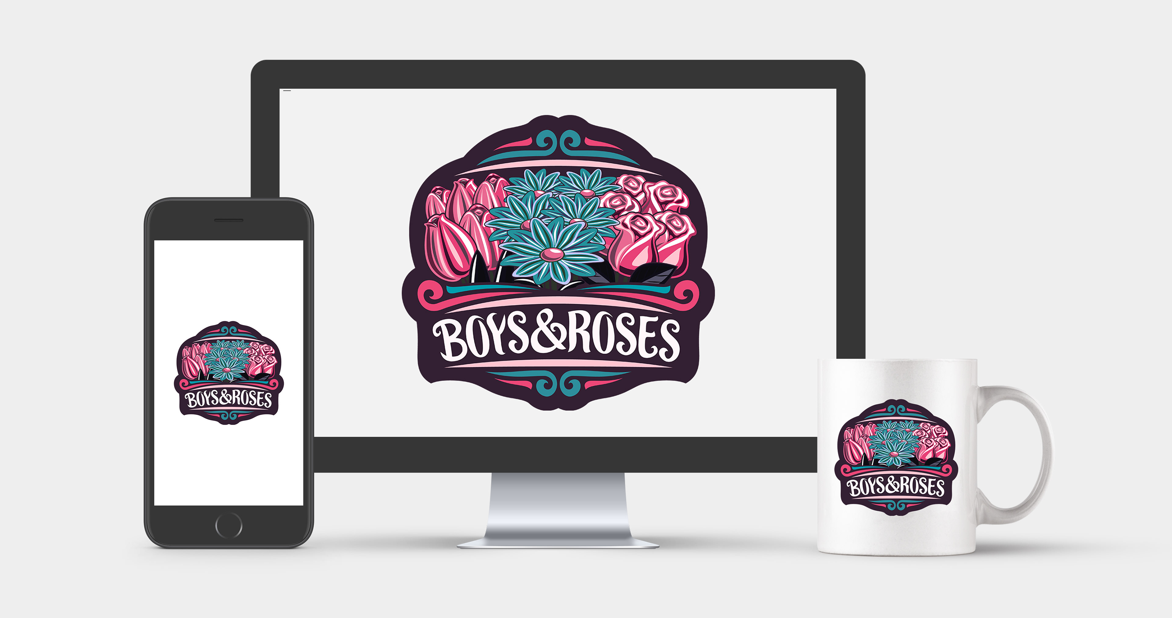 REDESIGN LOGA - BOYS & ROSES (ČESKÁ REPUBLIKA)