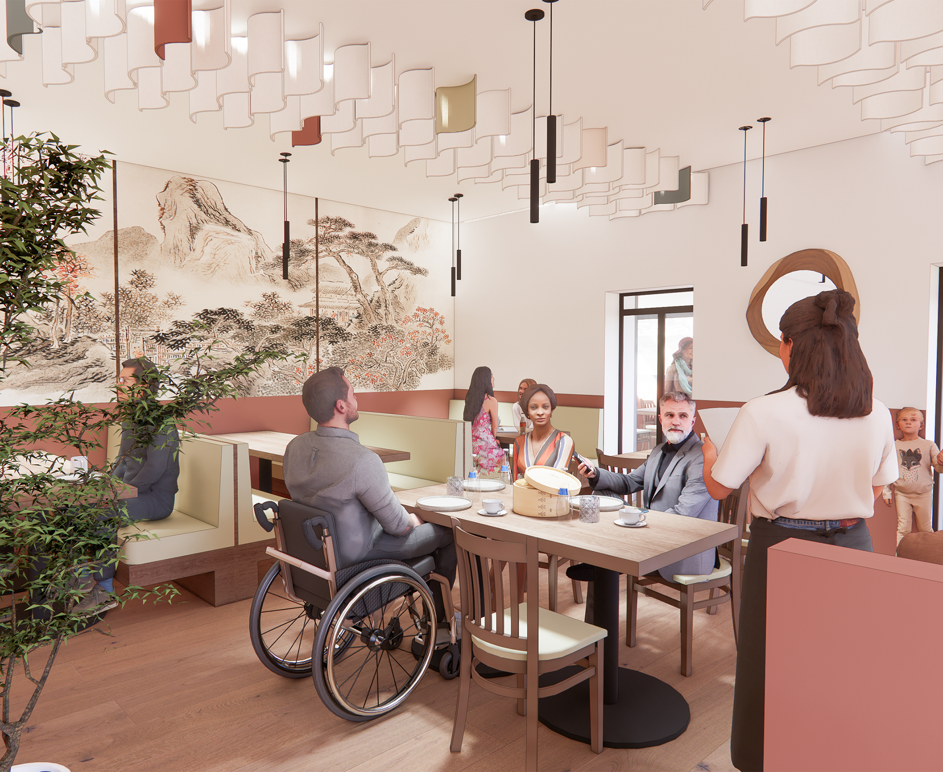 Sight of the primary dining space