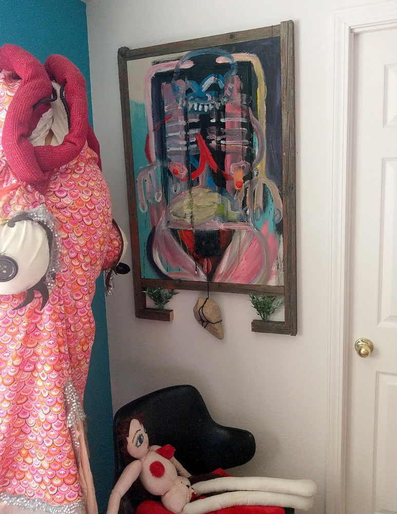 "Fetishized & Idolized Gardening" 2020 (guest bedroom install)