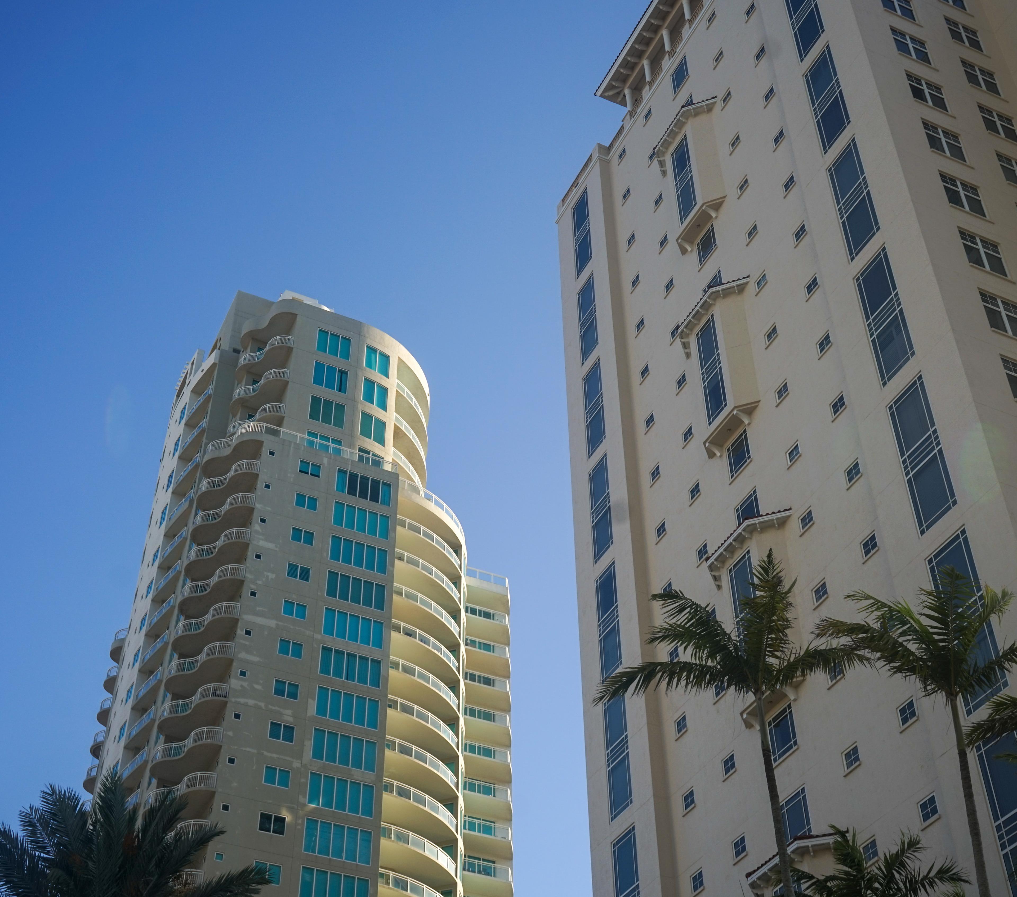 Two buildings on Apr. 19, 2023 in St. Petersburg Fla.