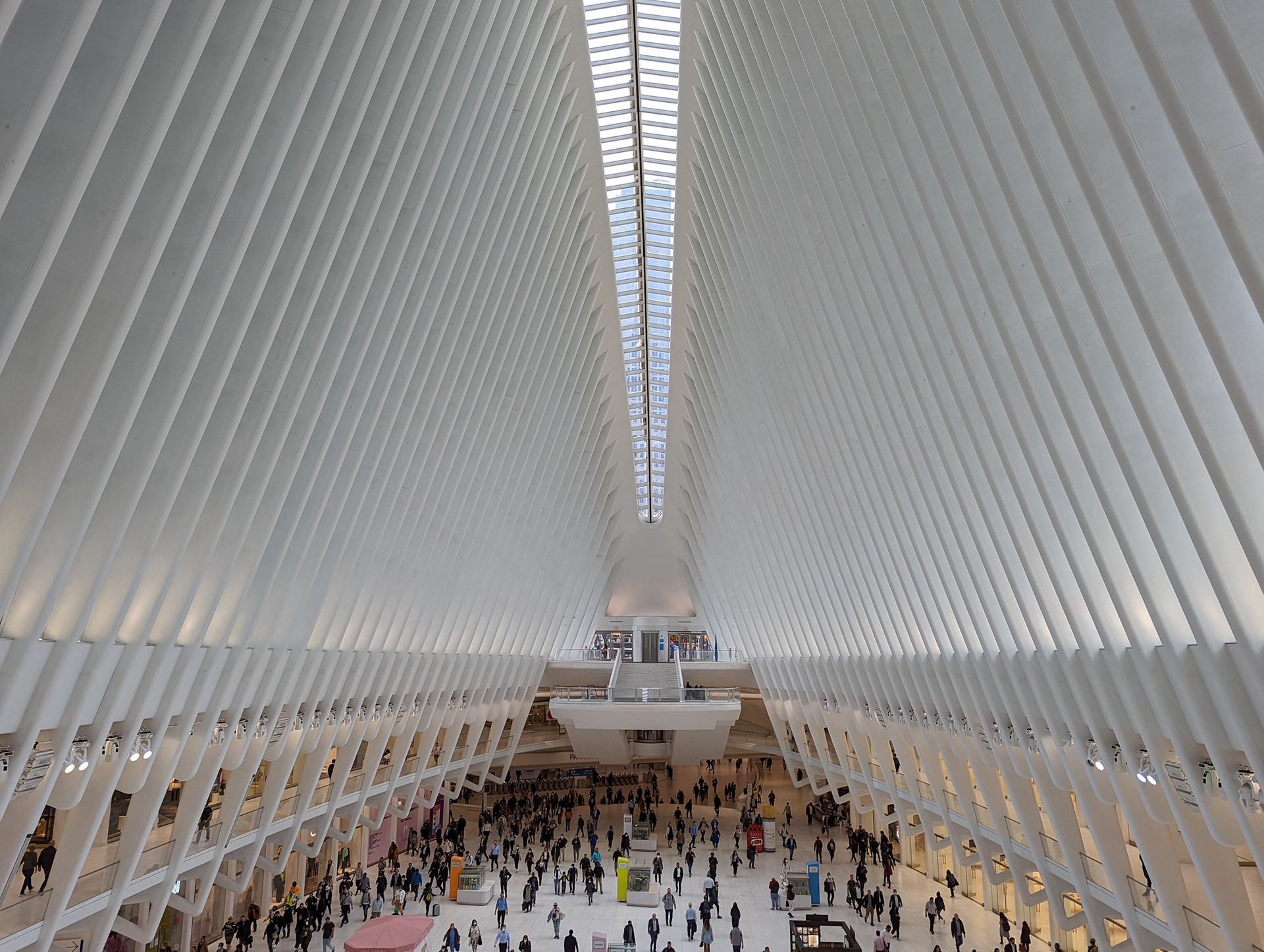 Shoppers, tourists, and residents walk through the Oracle in New York, N.Y.
