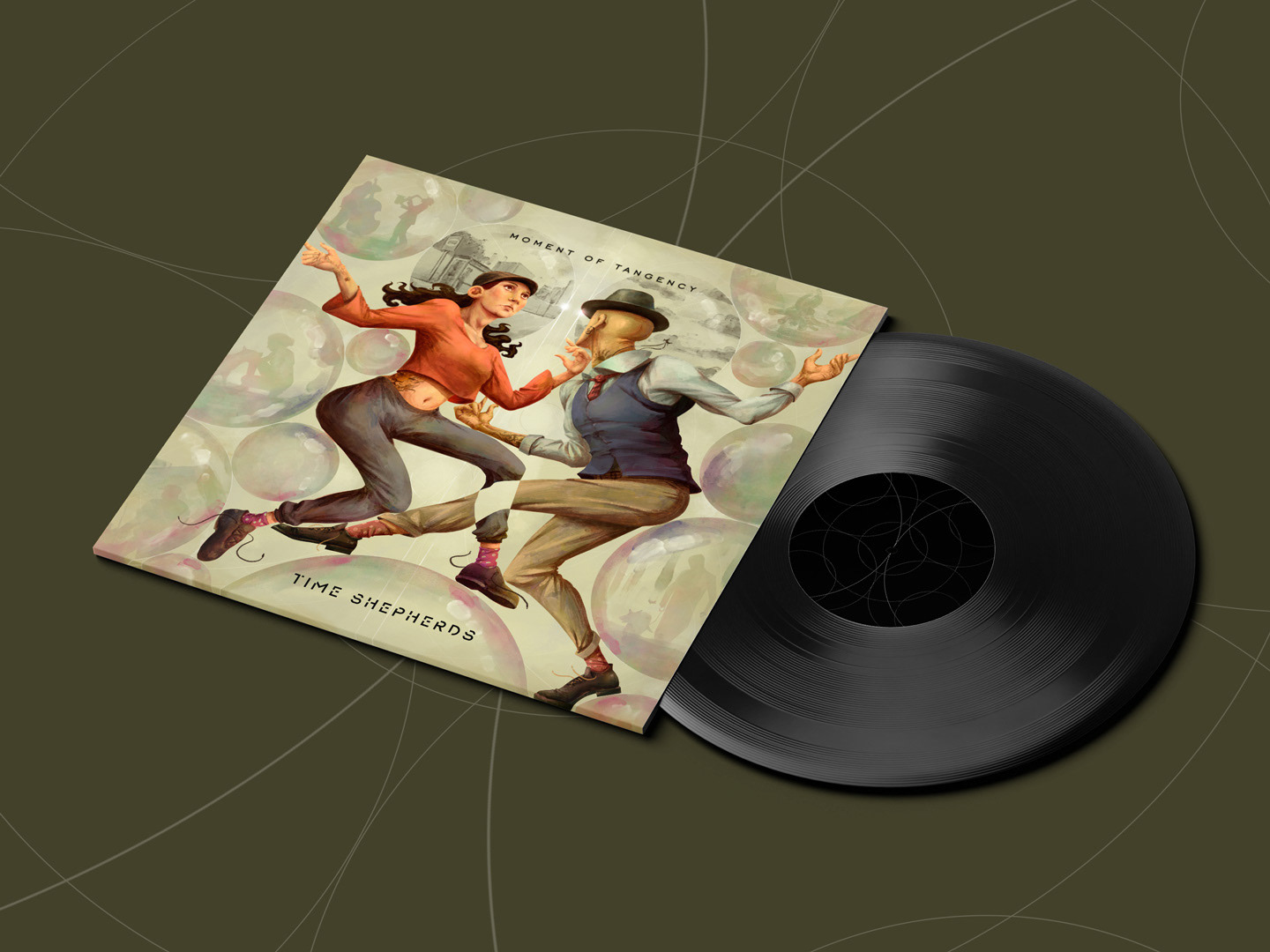 Moment of Tangency vinyl mockup