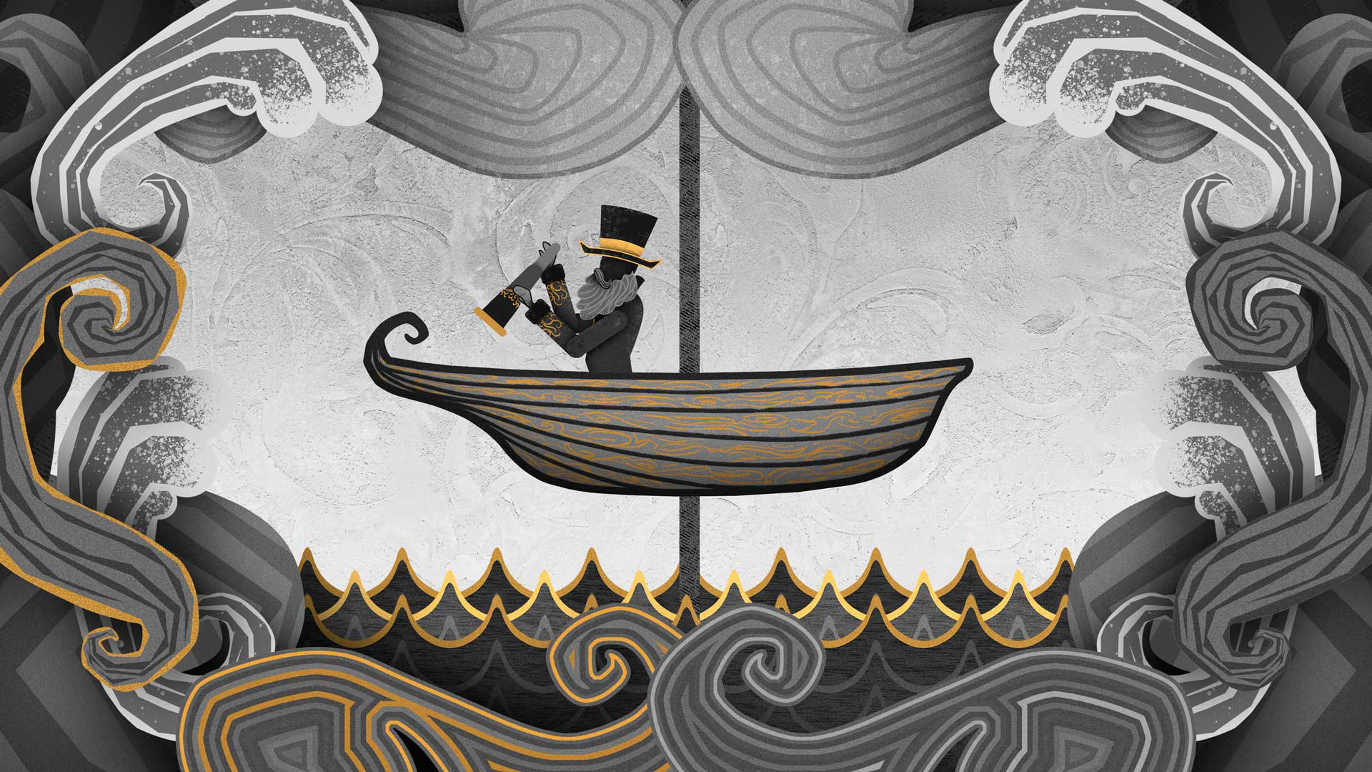 Jason on a boat scene