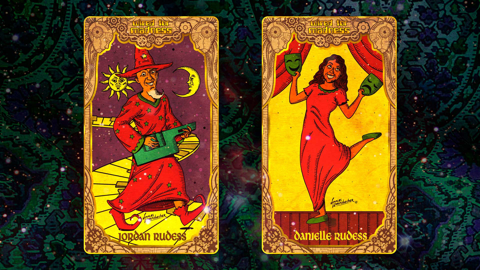 Danielle and Jordan Rudess tarot cards