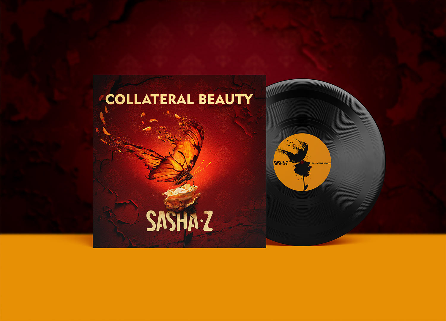 Collateral Beauty vinyl mockup
