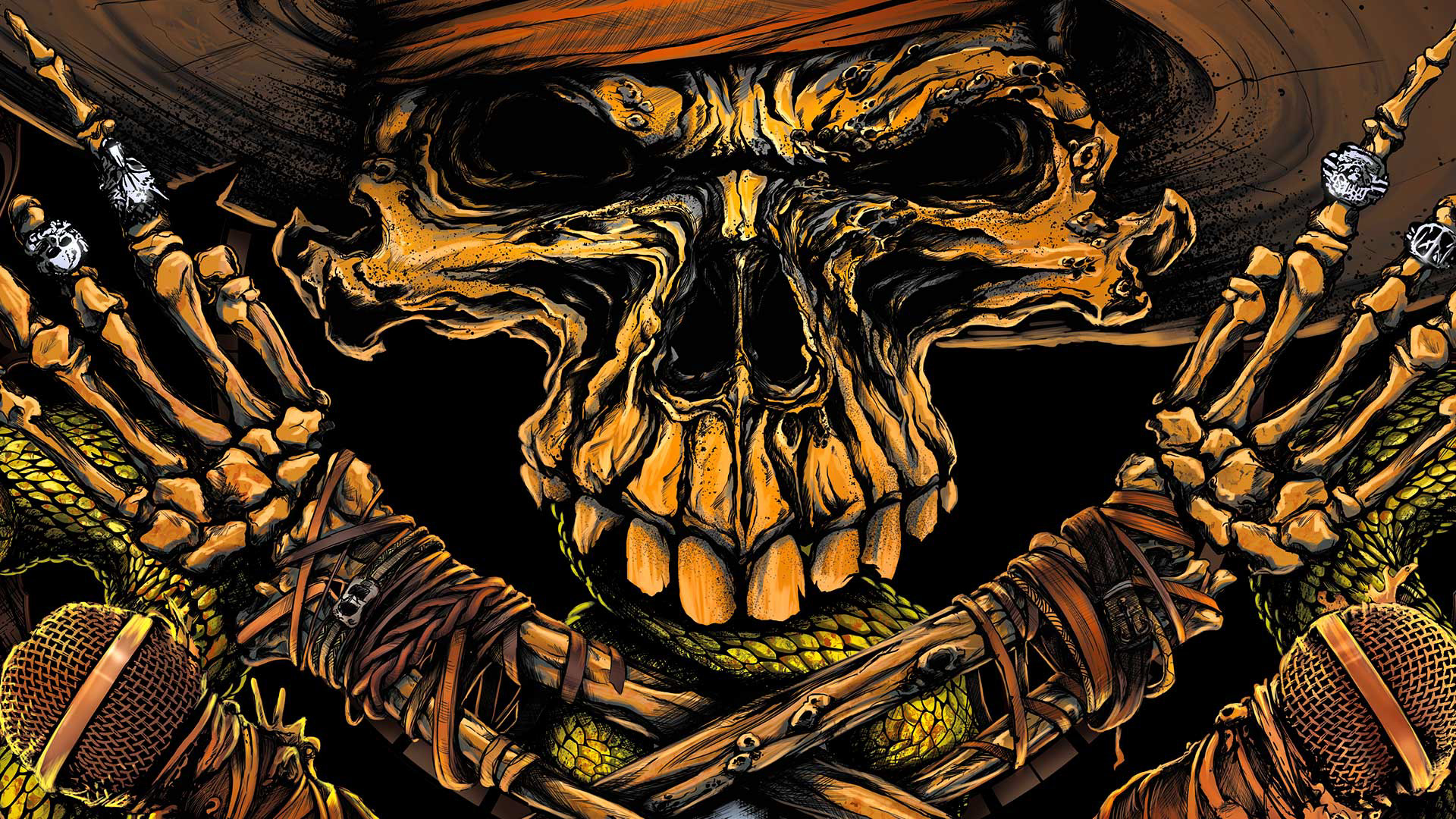 Pirate Ship skull close-up