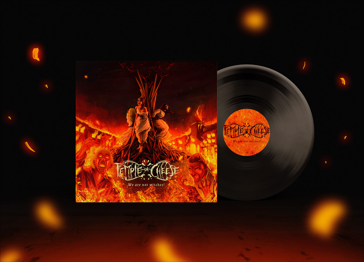 We are not Witches vinyl design