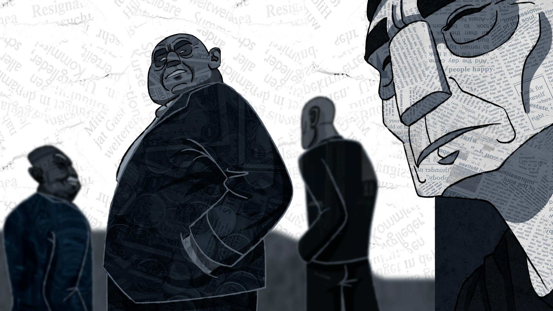 Give and Take politicians and homeless guy