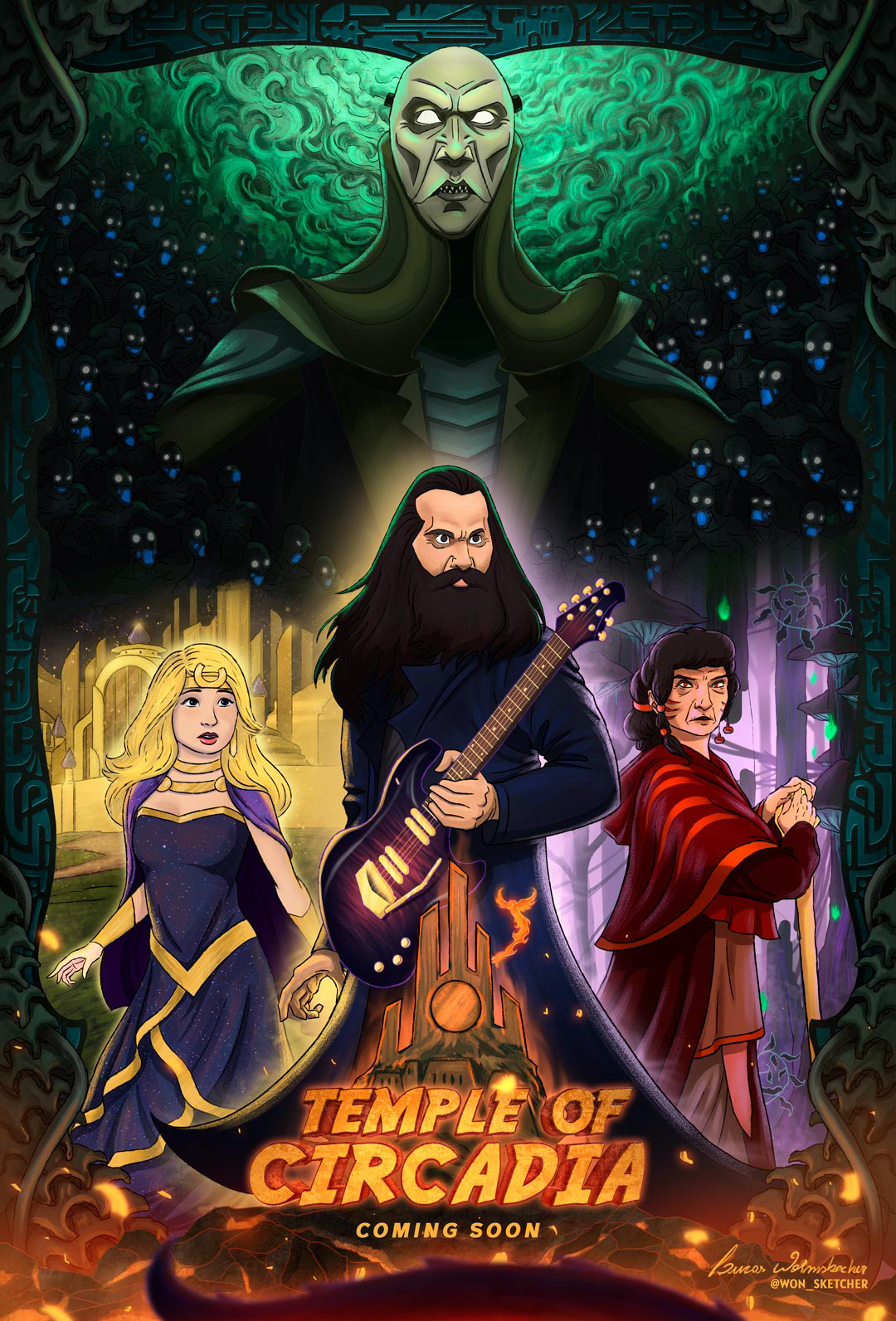 Temple of Circadia music video poster