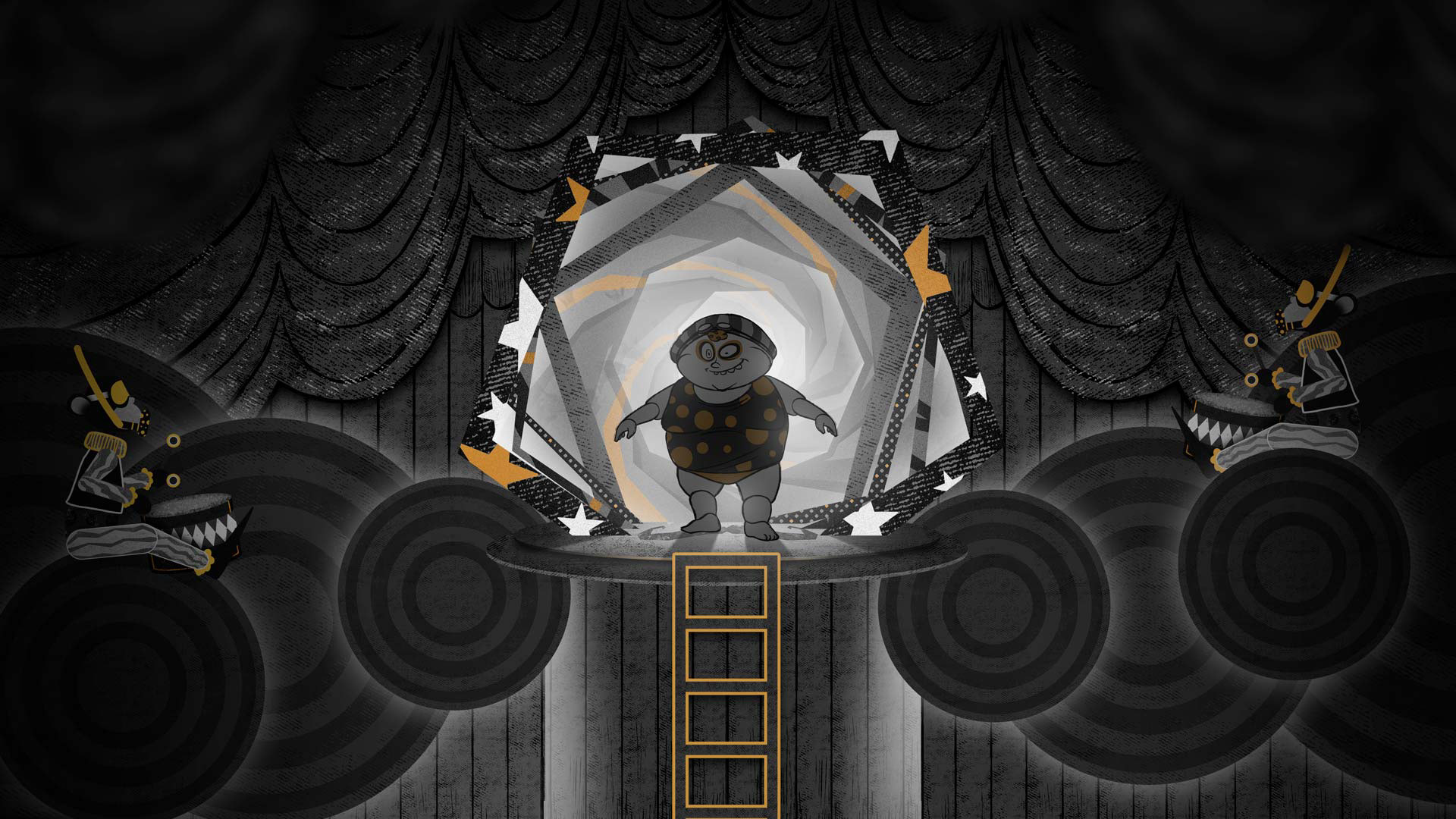 Circus kid scene