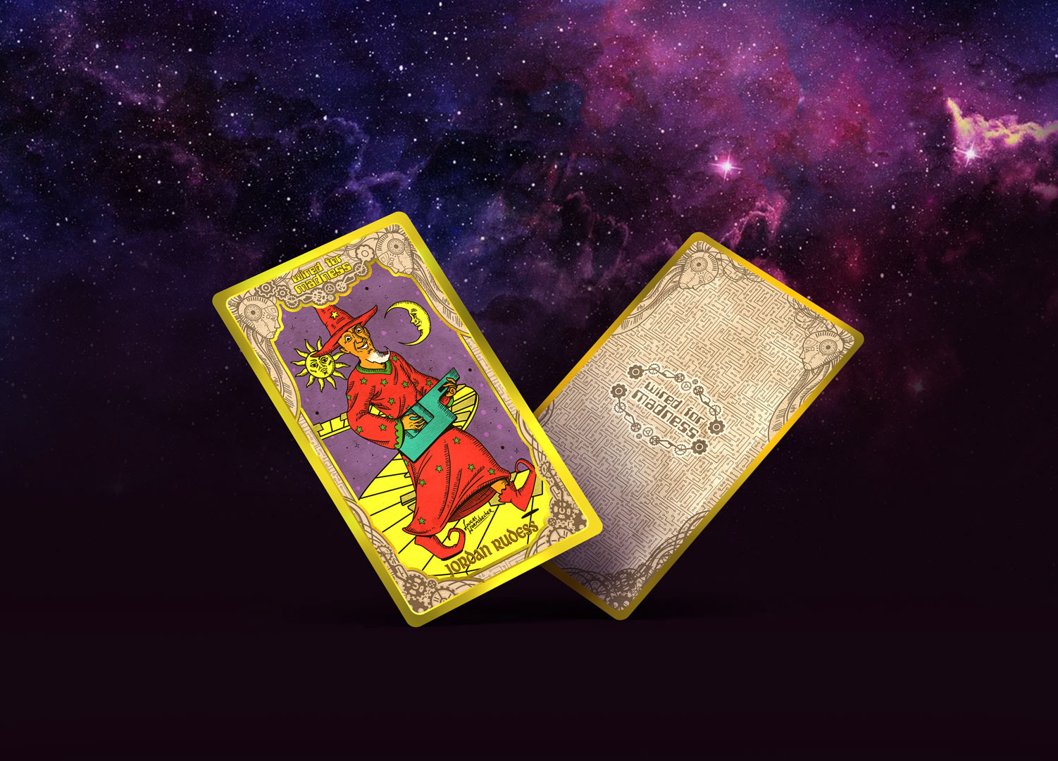 Jordan tarot card mockup