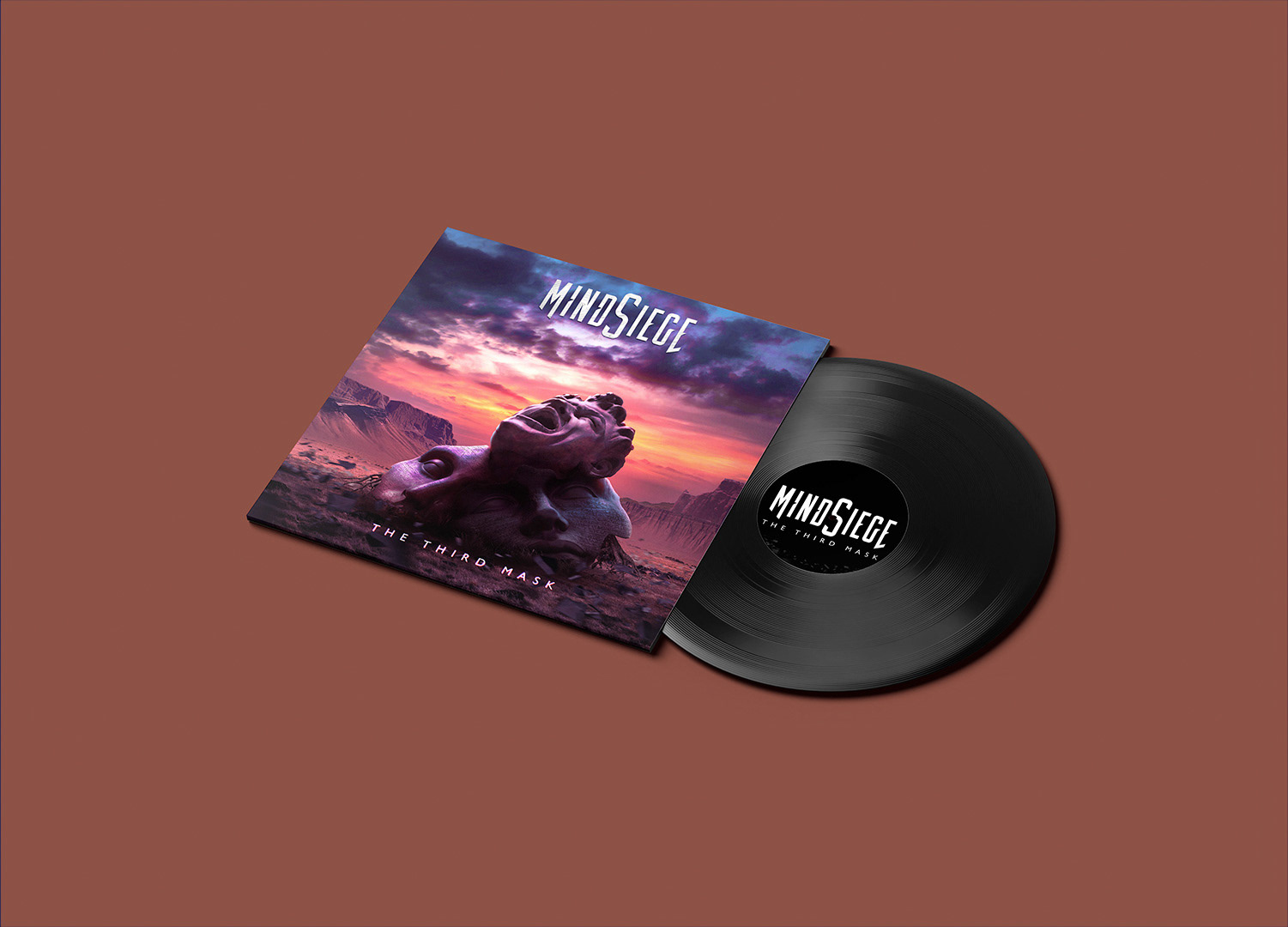 The Third Mask vinyl mockup