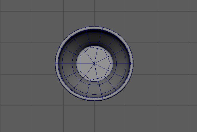 Espresso Mug Model, Top View - Done in Maya