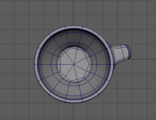 Coffee Mug Model, Top View - Done in Maya