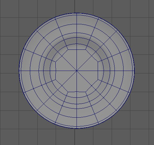Plate Model, Top View - Done in Maya
