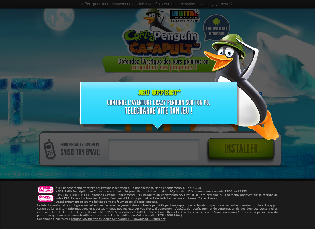 Crazy Penguin Catapult, Software