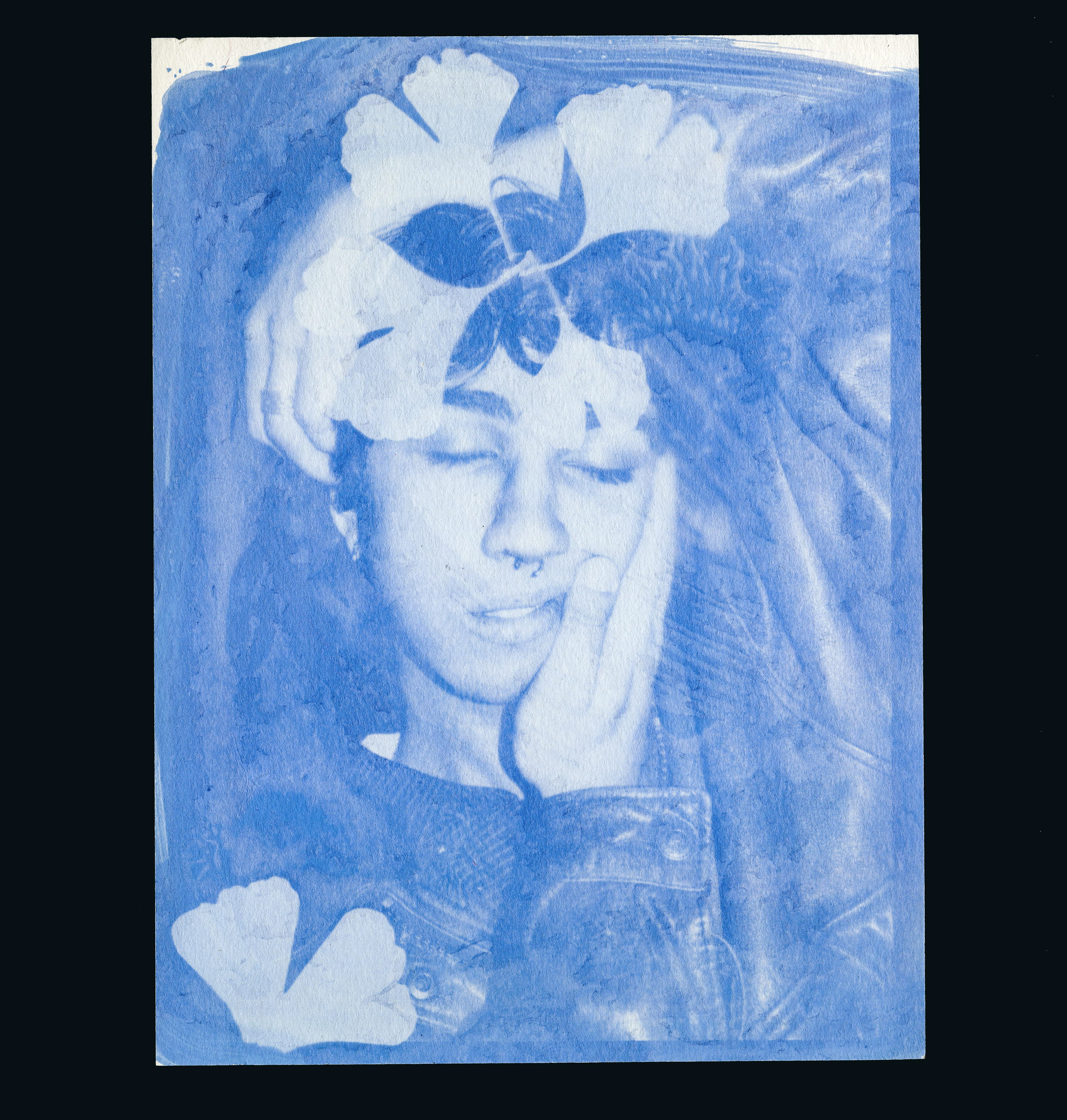 SolarFast dye on watercolor paper