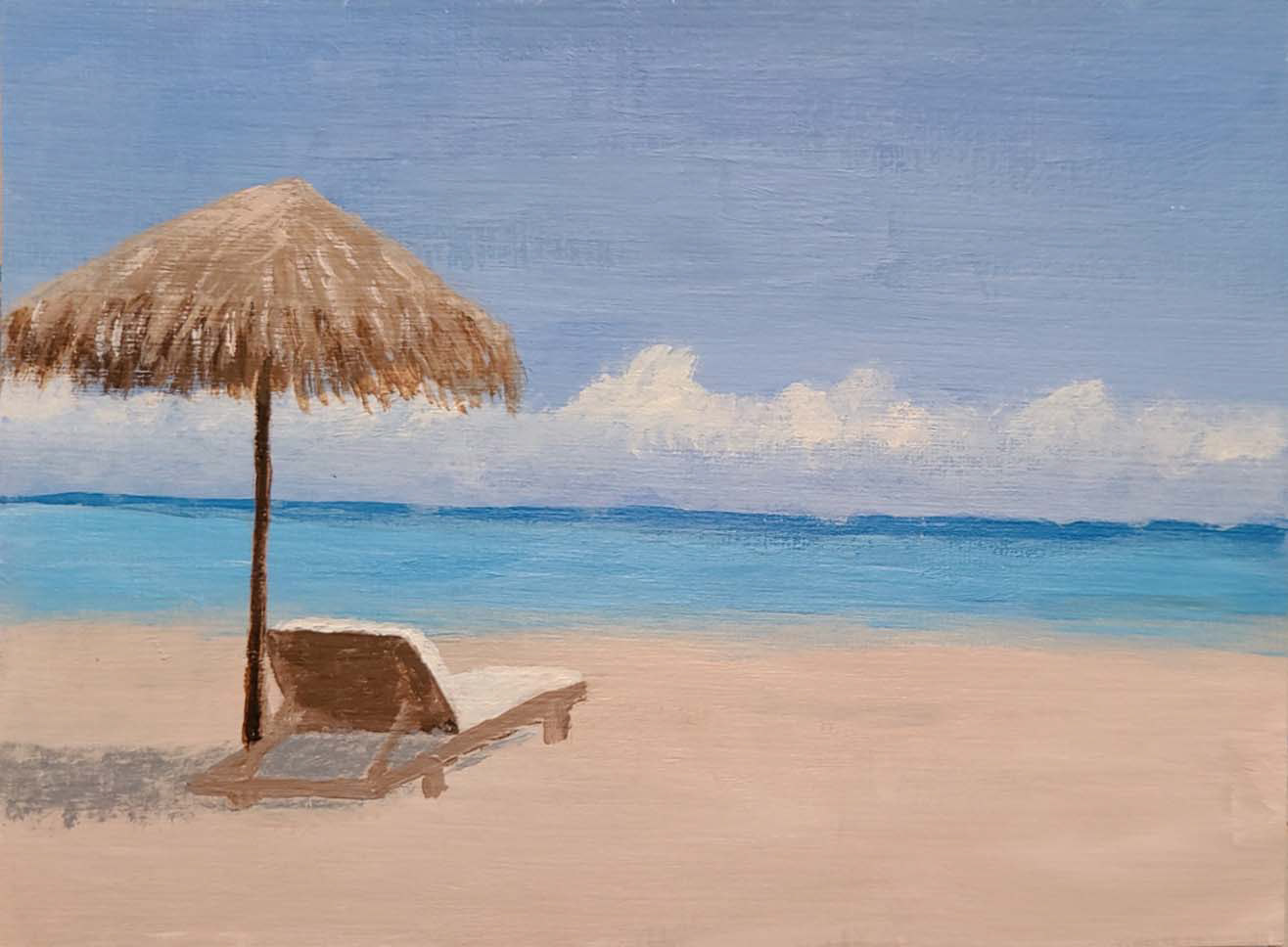 Relaxing by the Beach