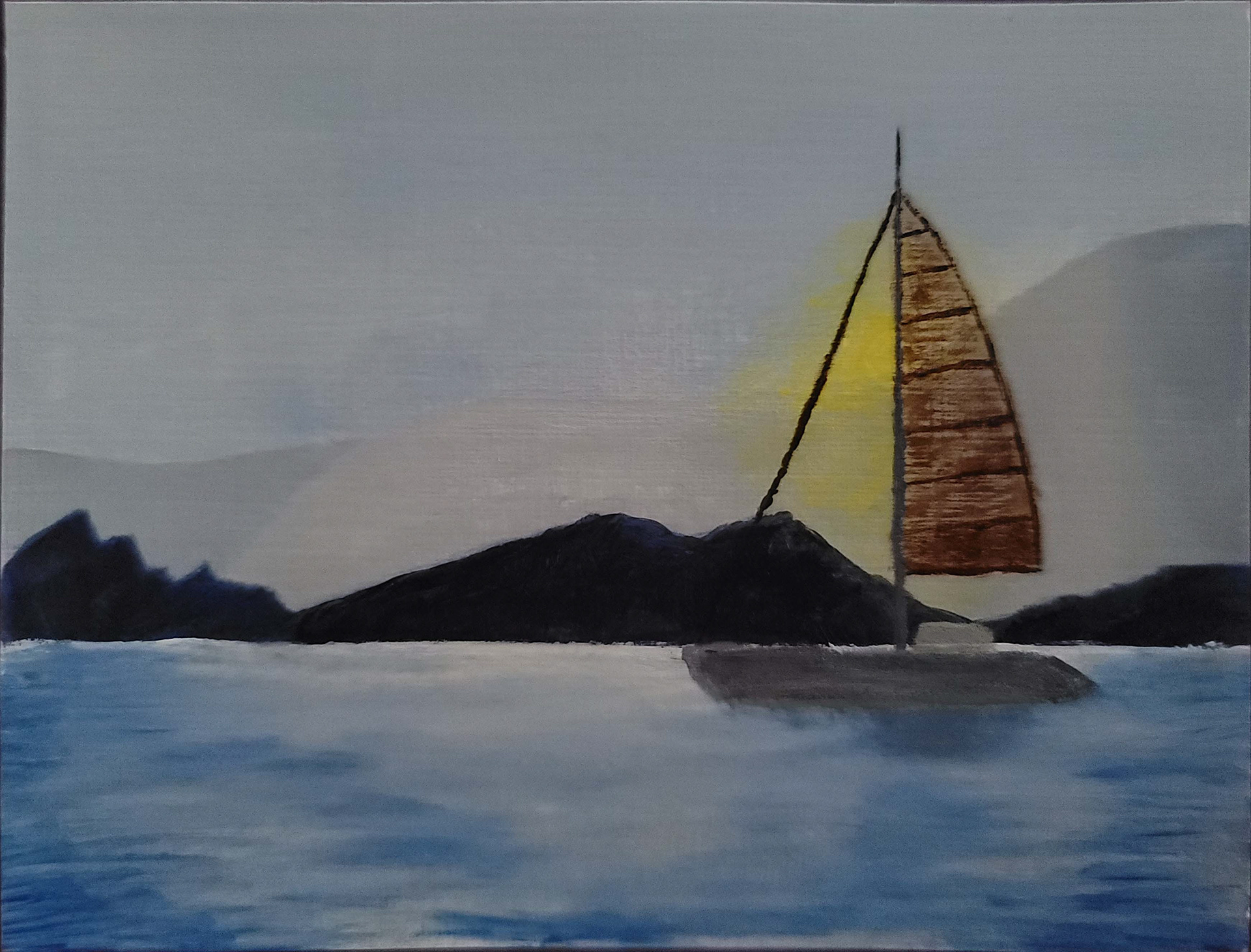 Sailboat on a Lake